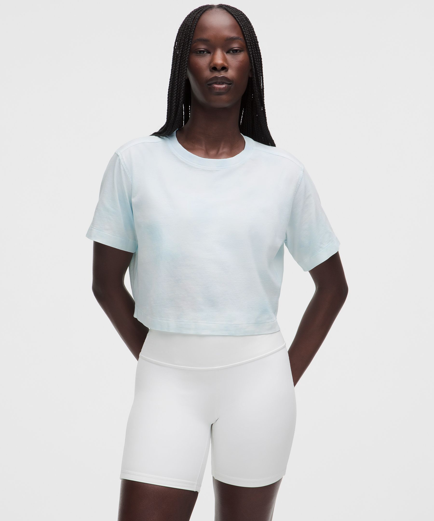 All Yours Organic Cotton-Blend Cropped T-Shirt