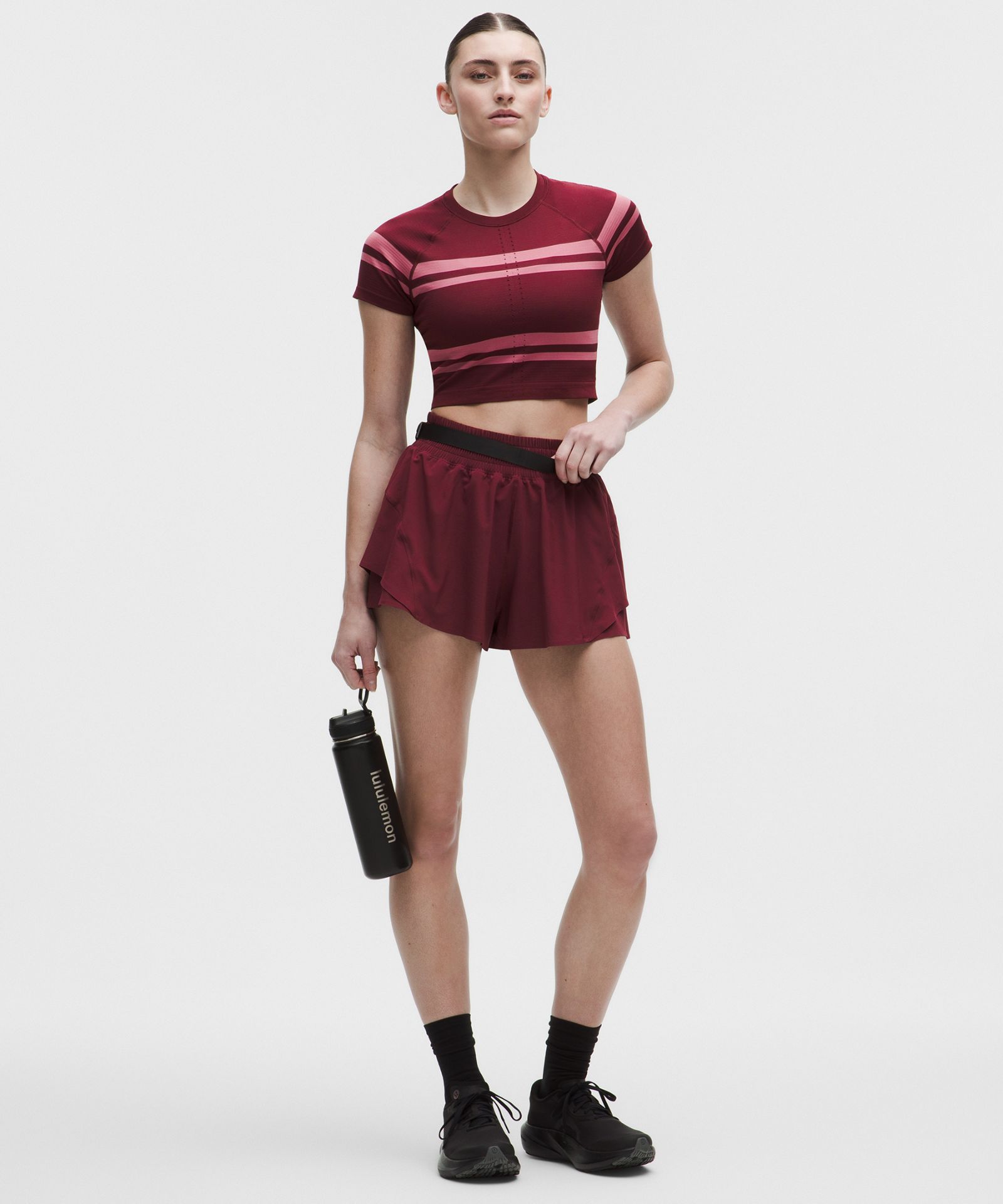 Женская укороченная рубашка Lululemon Swiftly Tech с коротким рукавом — фото 2
