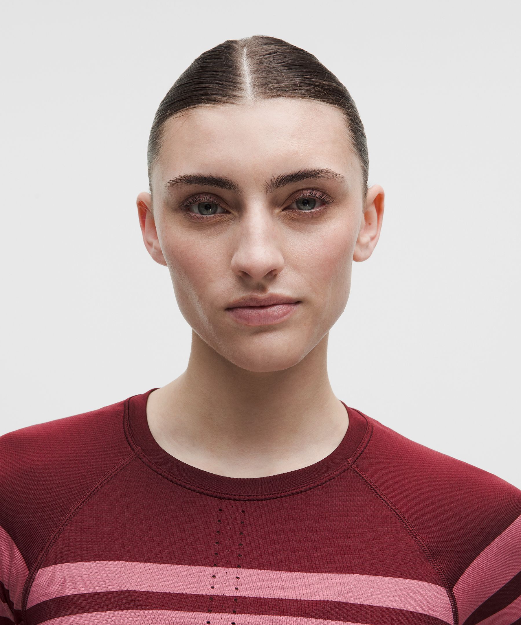 Swiftly Tech Cropped Long-Sleeve Shirt 2.0 *Stripe