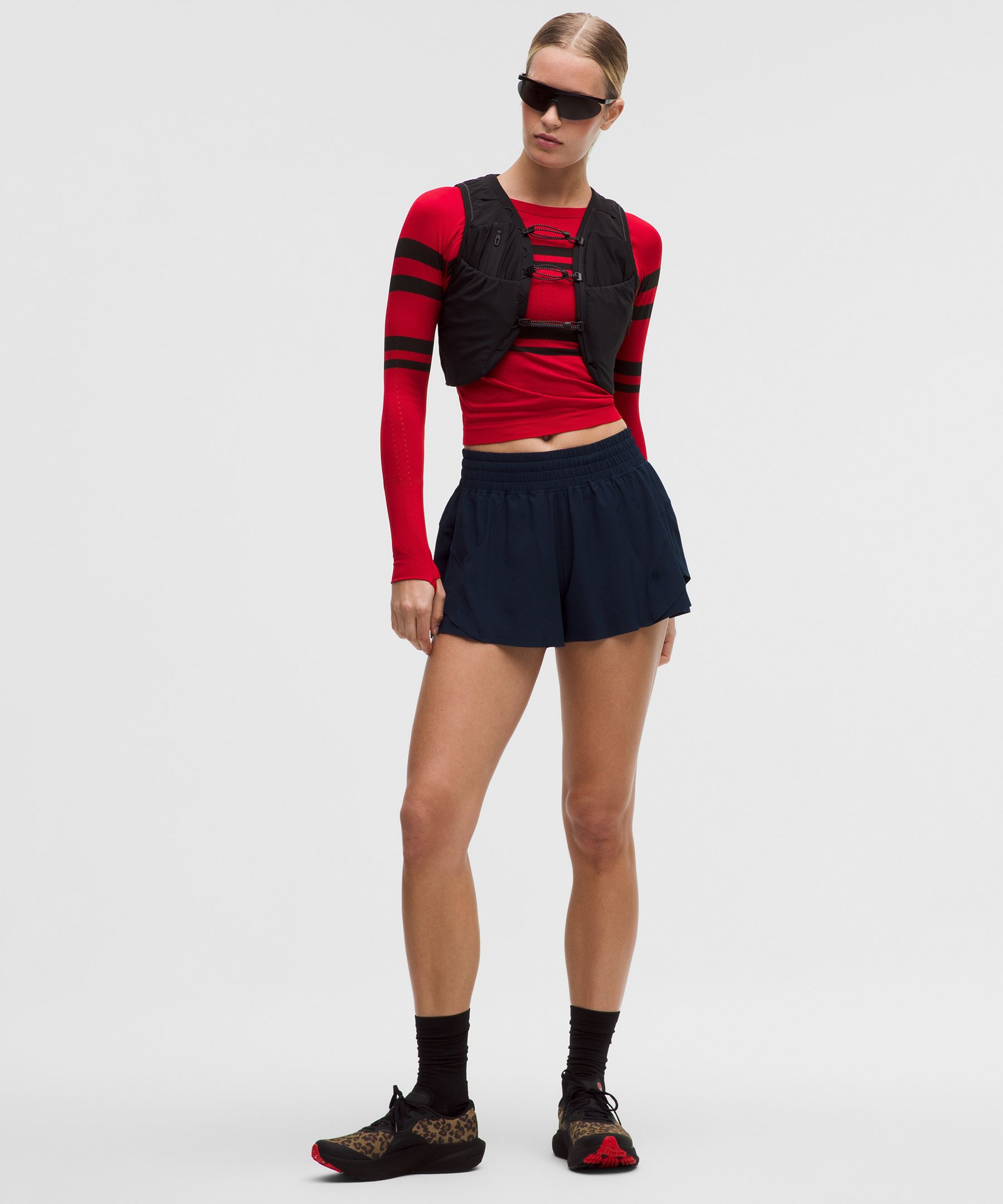 Swiftly Tech Long-Sleeve Shirt 2.0 Waist Length *Stripe