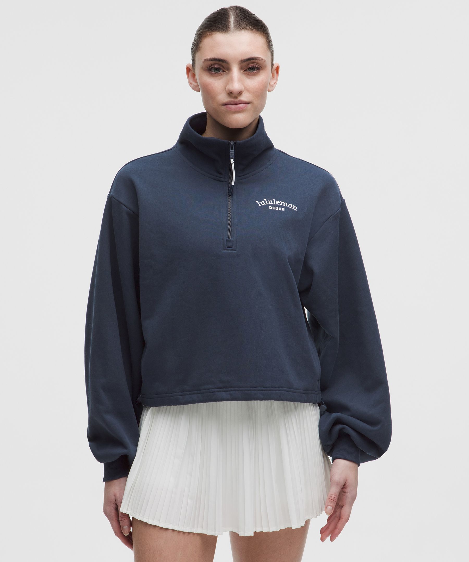 Cotton Terry Tennis Half Zip *Deuce