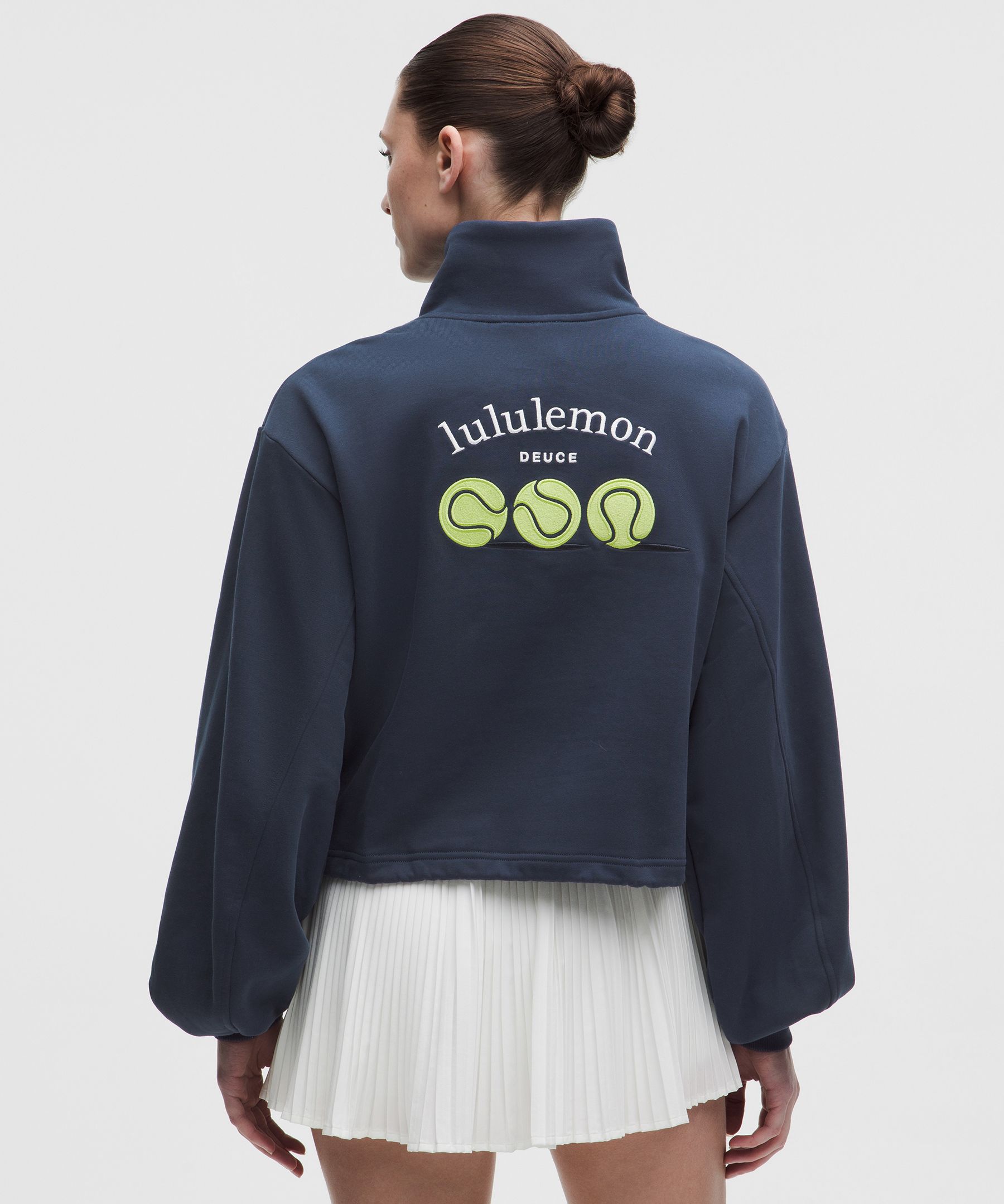 Cotton Terry Tennis Half Zip *Deuce