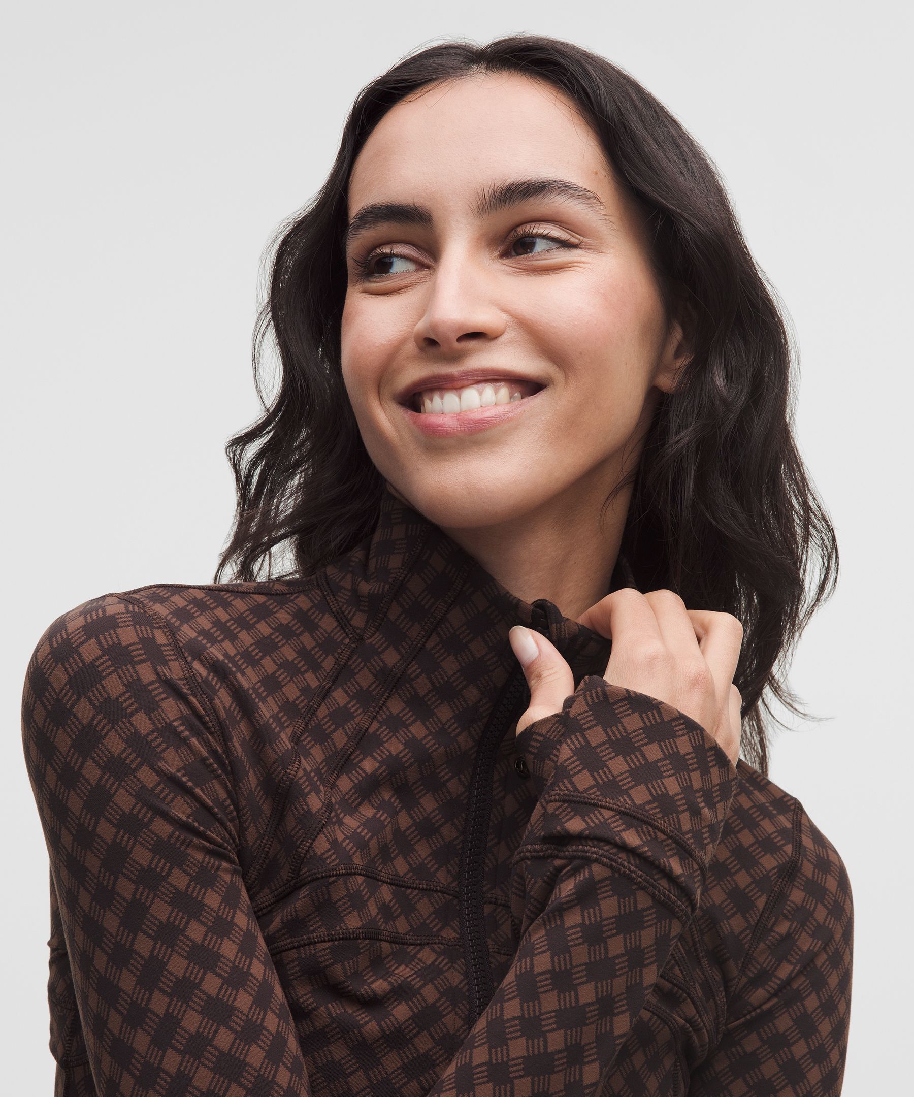 Lululemon Define Cropped Jacket In Brown