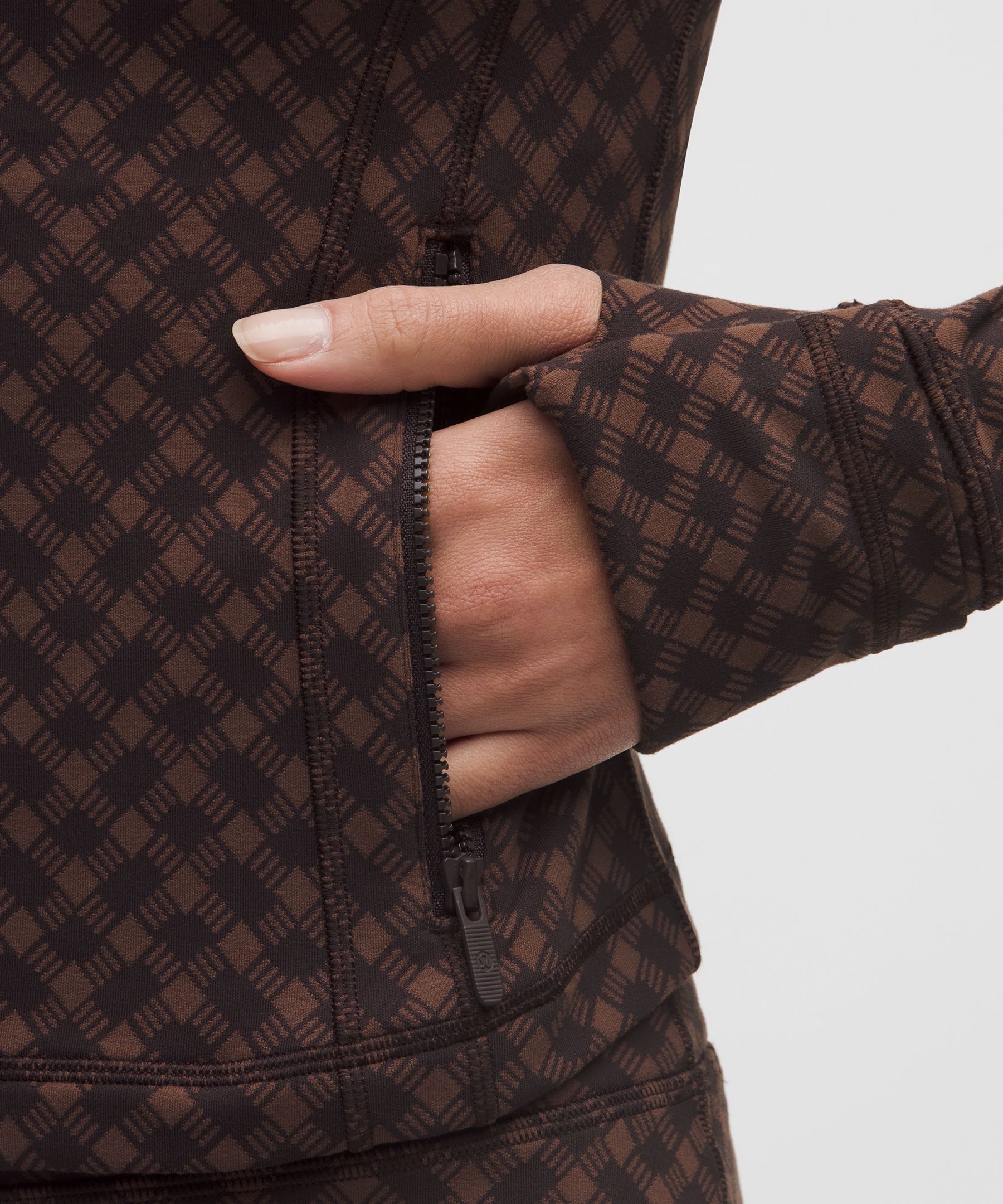 Lululemon Define Cropped Jacket In Brown