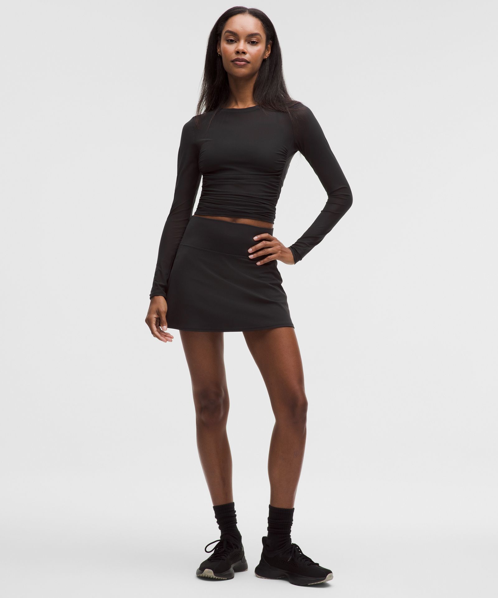 Lululemon Mesh Ruched Long-Sleeve Shirt — фото 6