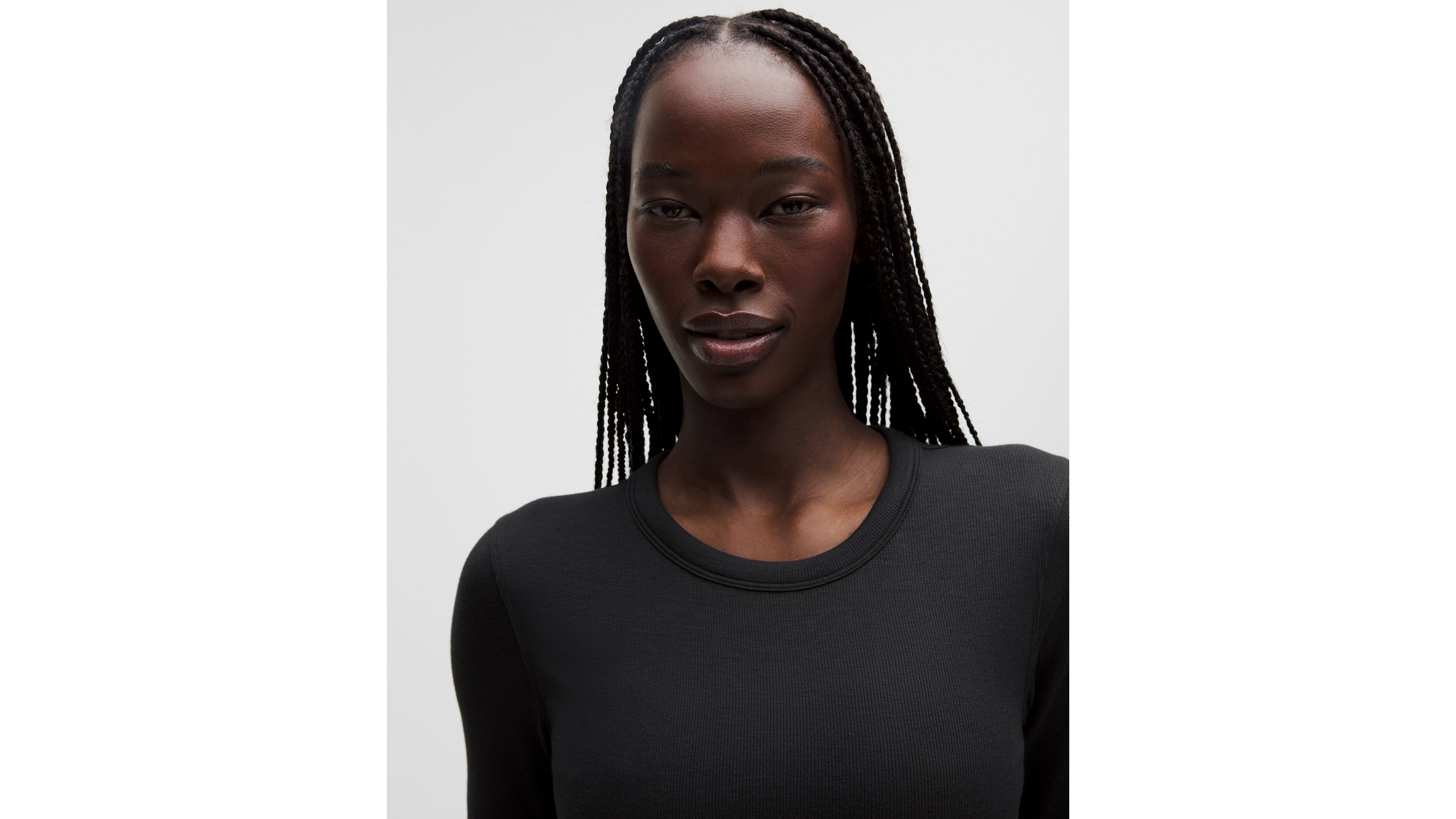 Hold Tight Straight-Hem Cropped Long-Sleeve Shirt