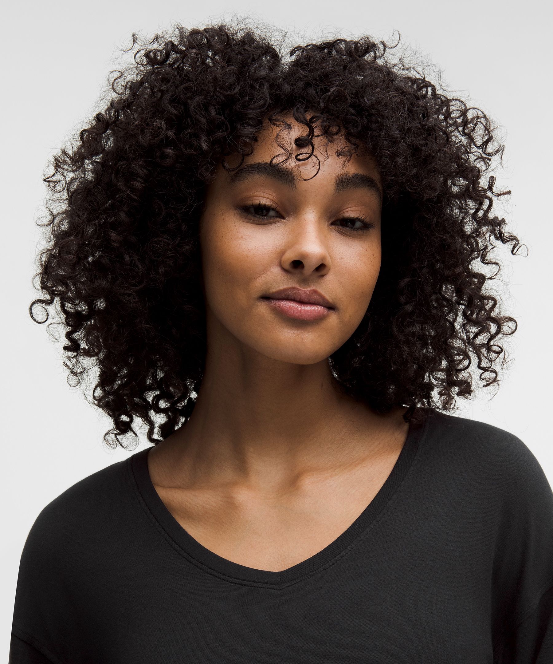 BeCalm V-Neck Bell Sleeve Shirt