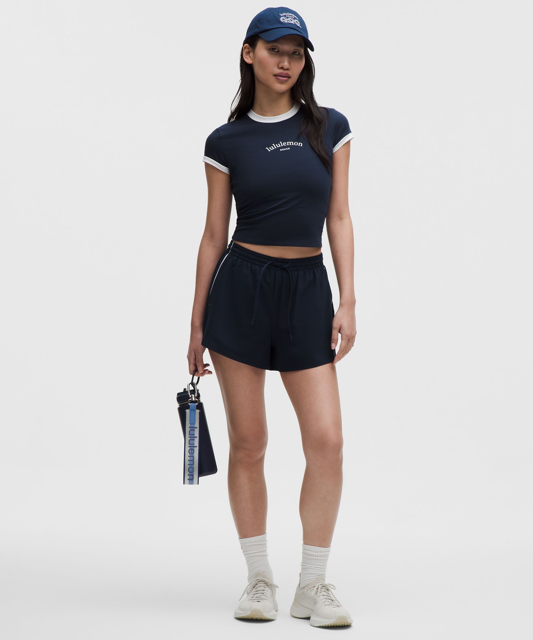 Organic Cotton Ringer Baby Tee *Tennis Deuce