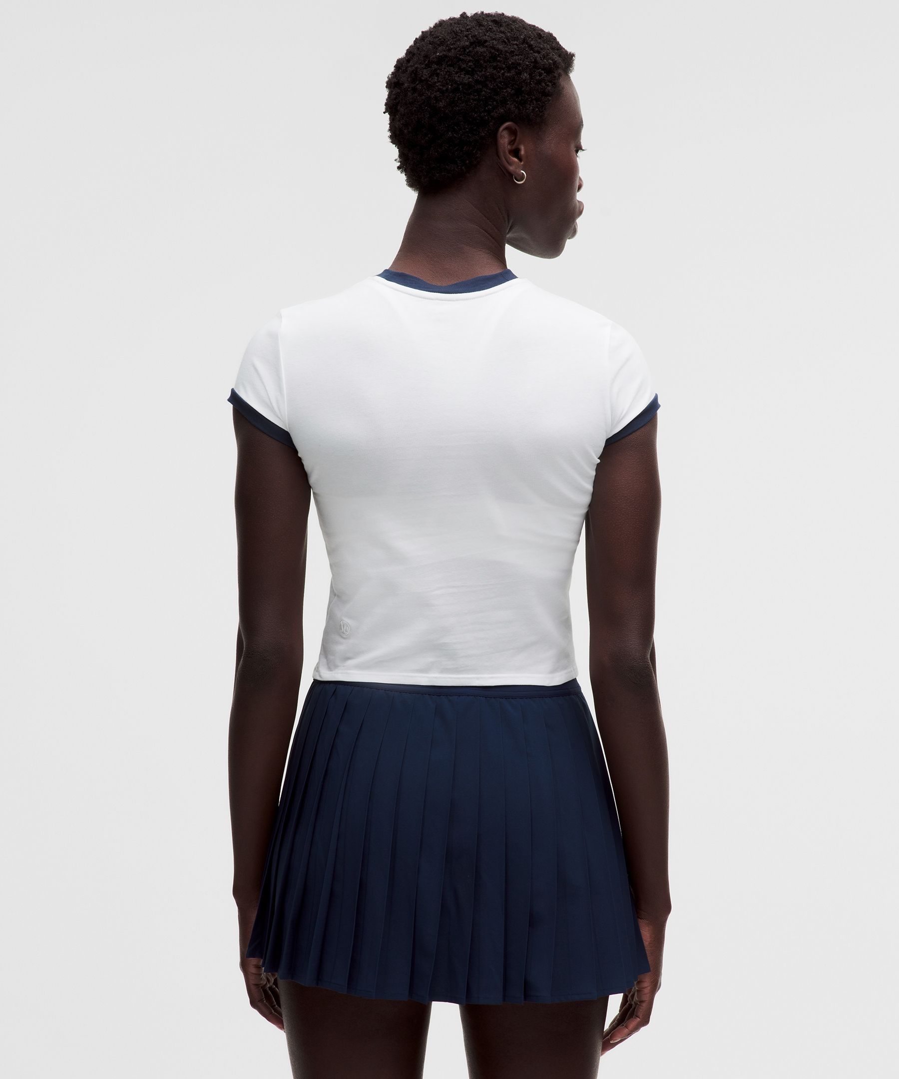 Organic Cotton Ringer Baby Tee *Tennis Deuce