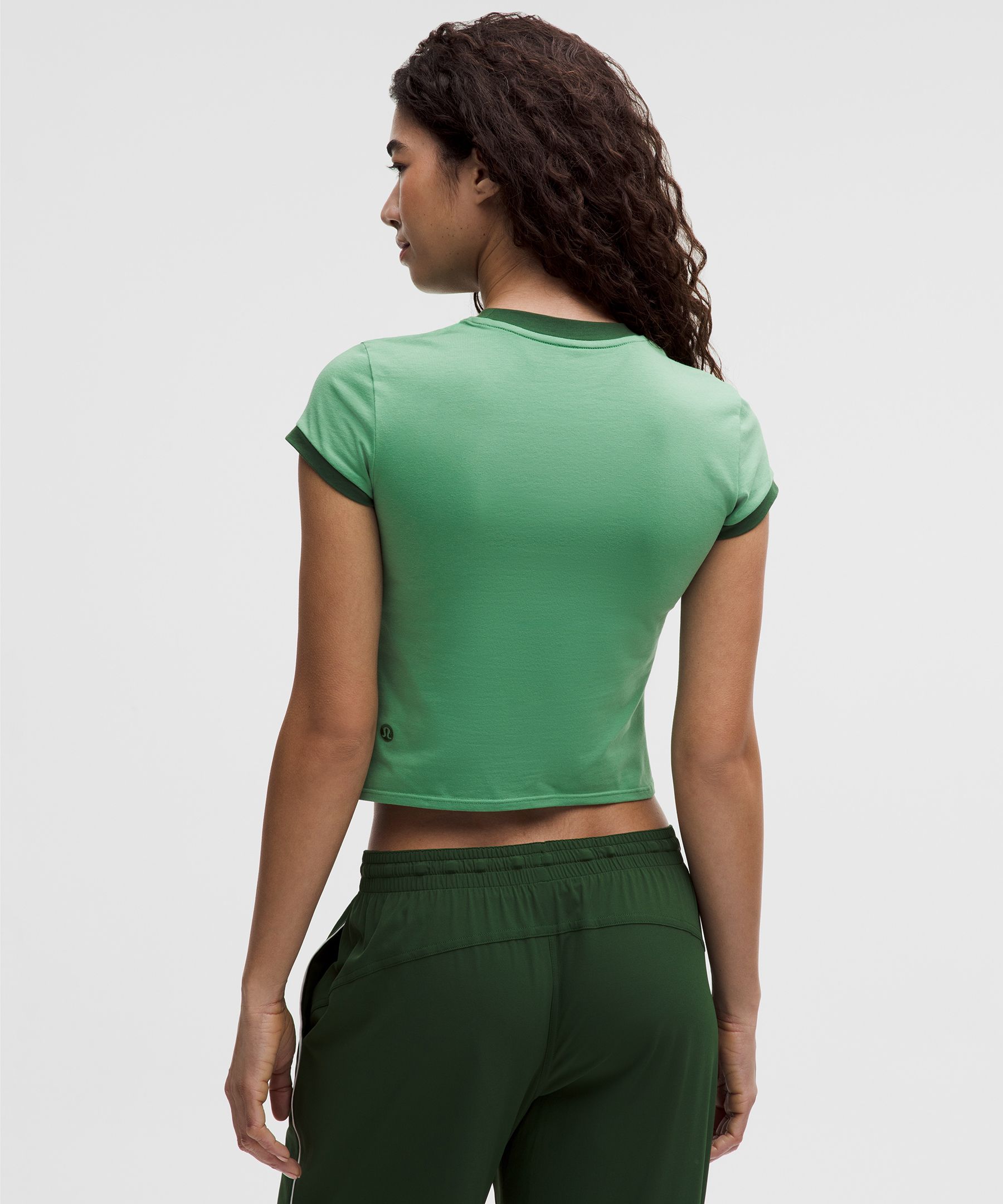 Organic Cotton Ringer Baby Tee *Tennis Deuce