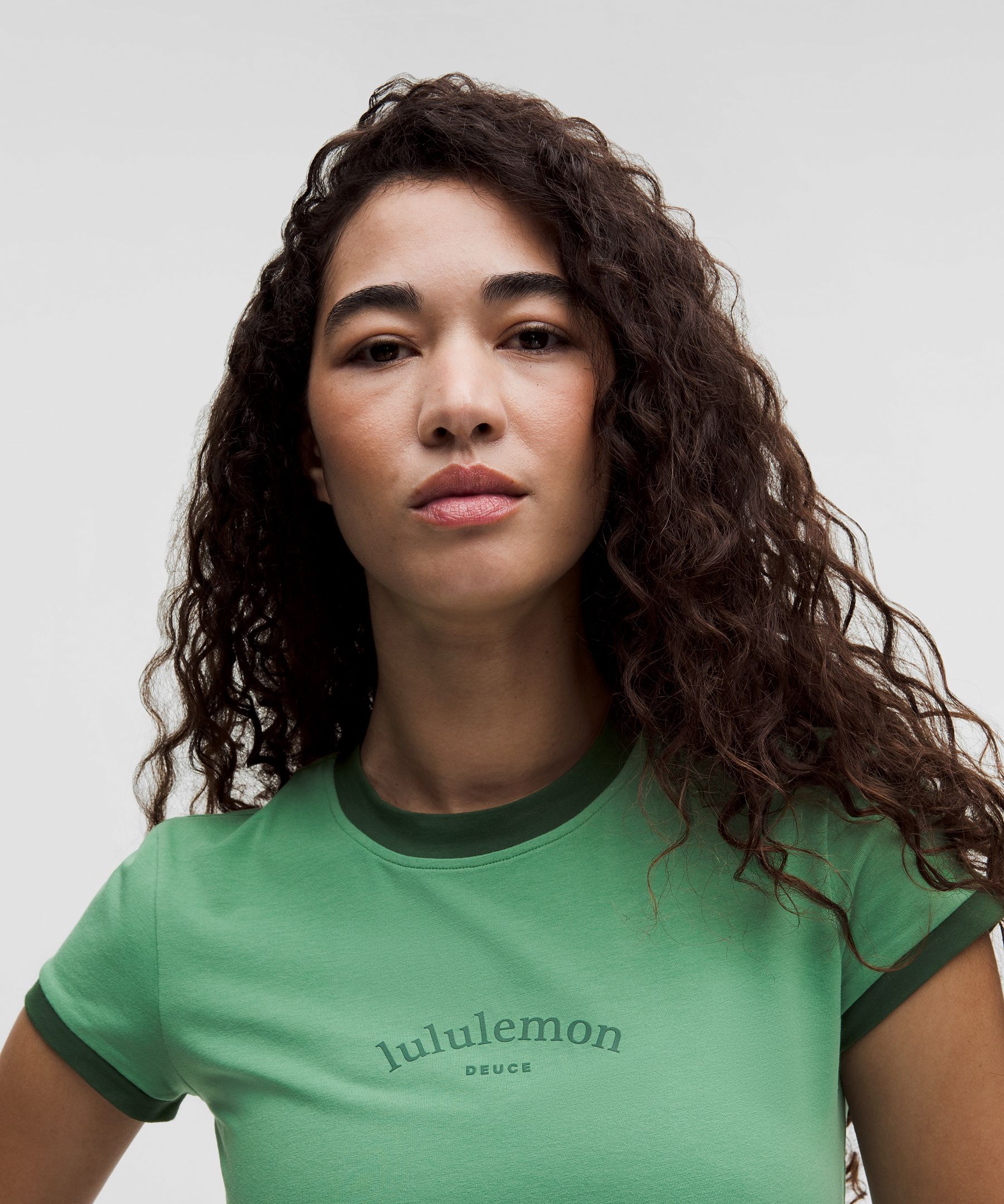 Organic Cotton Ringer Baby Tee *Tennis Deuce