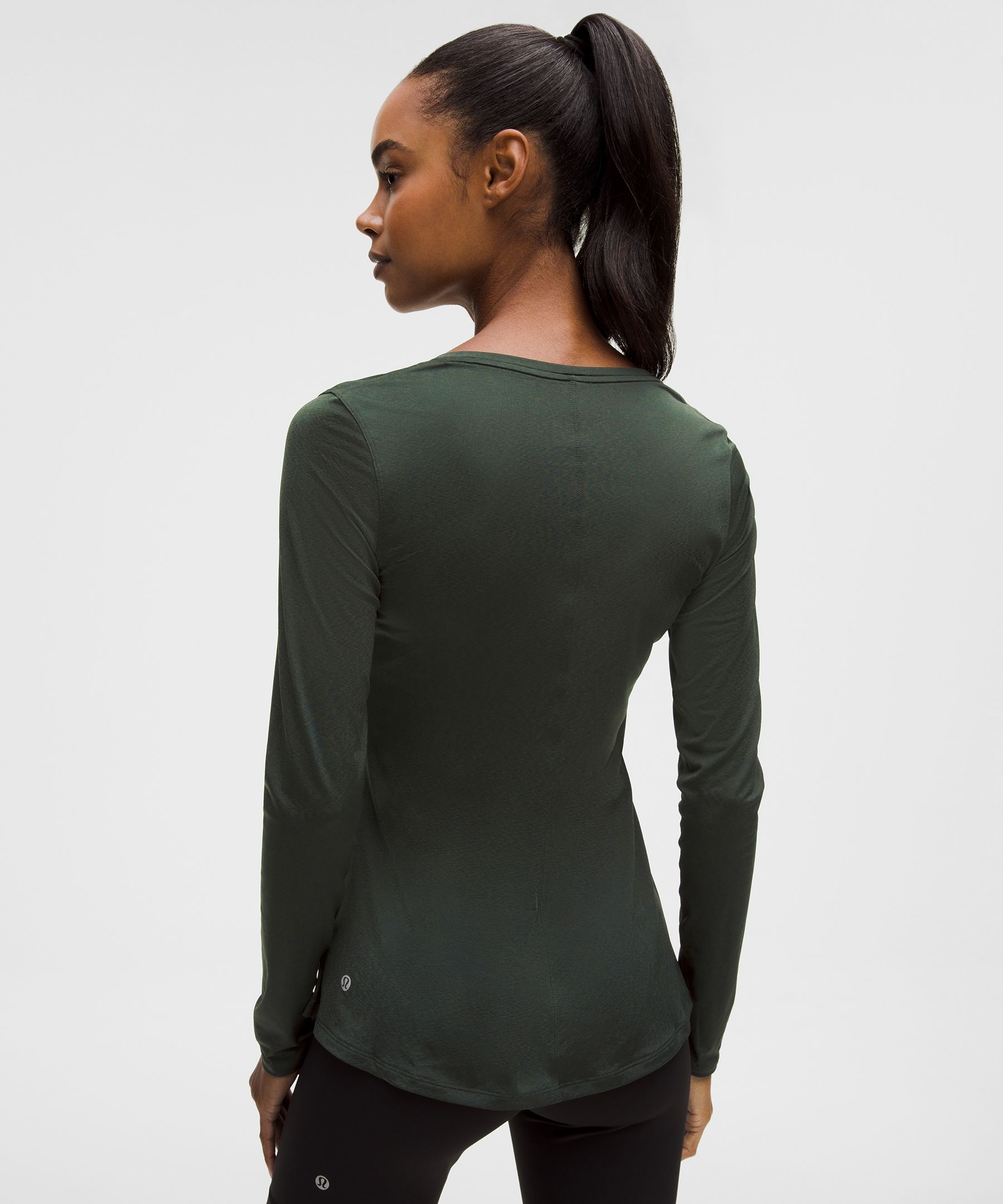 Lululemon Lightweight Flowy Hem Long-sleeve Shirt In Green