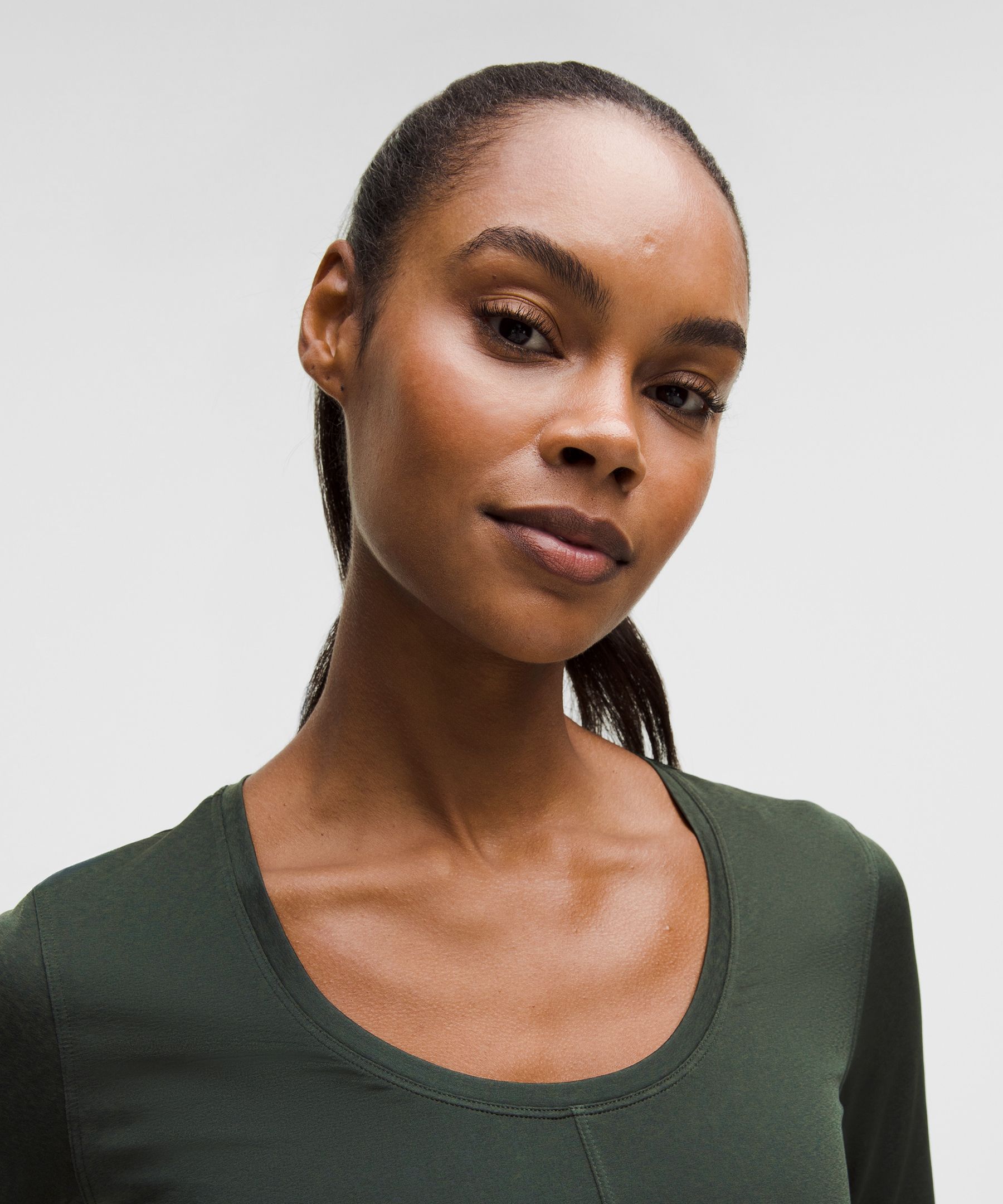 Lululemon Lightweight Flowy Hem Long-sleeve Shirt In Green