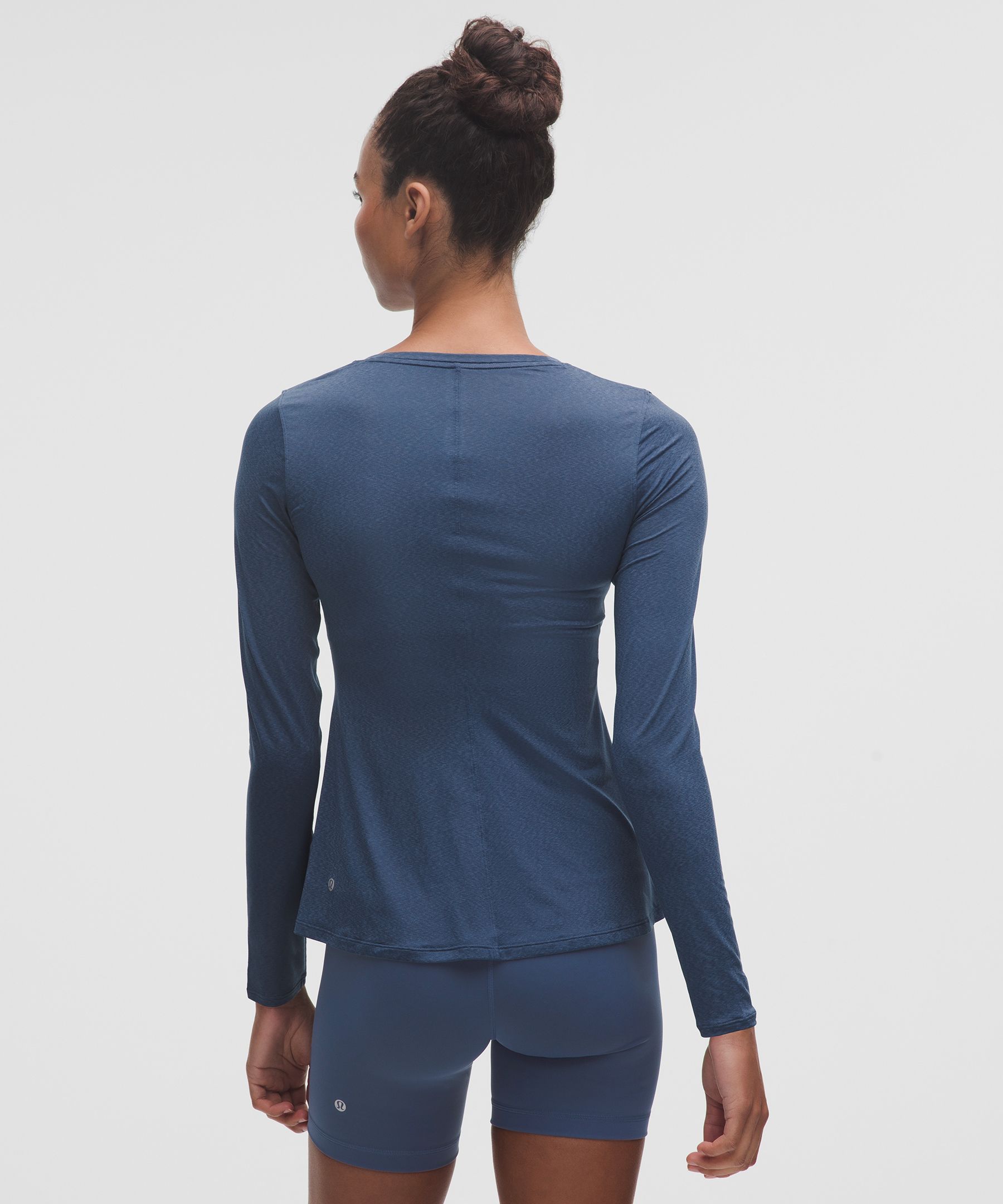 Lululemon Lightweight Flowy Hem Long-sleeve Shirt In Blue