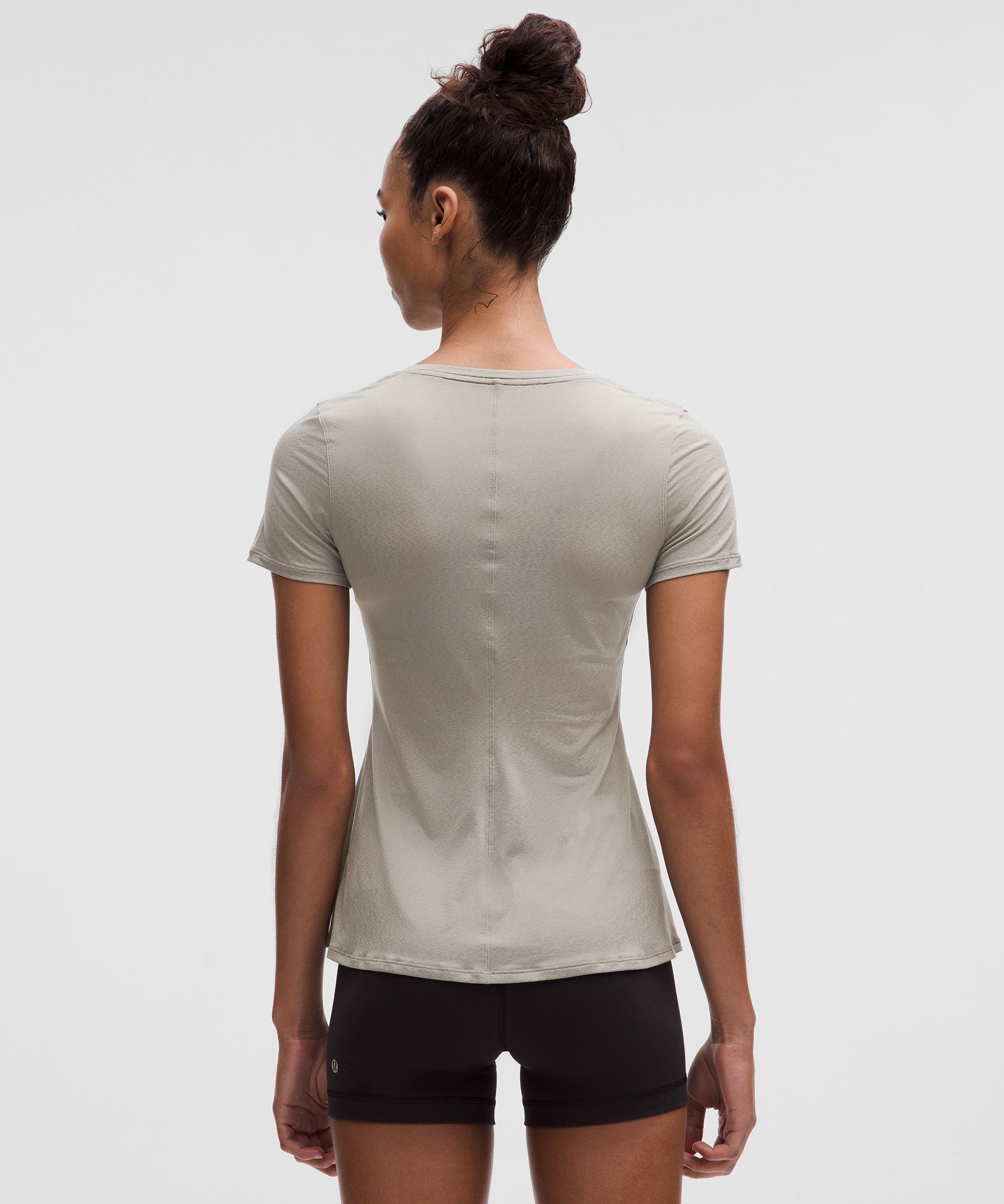 Lightweight Flowy Hem Short-Sleeve Shirt | Women's Short Sleeve Shirts & Tee's