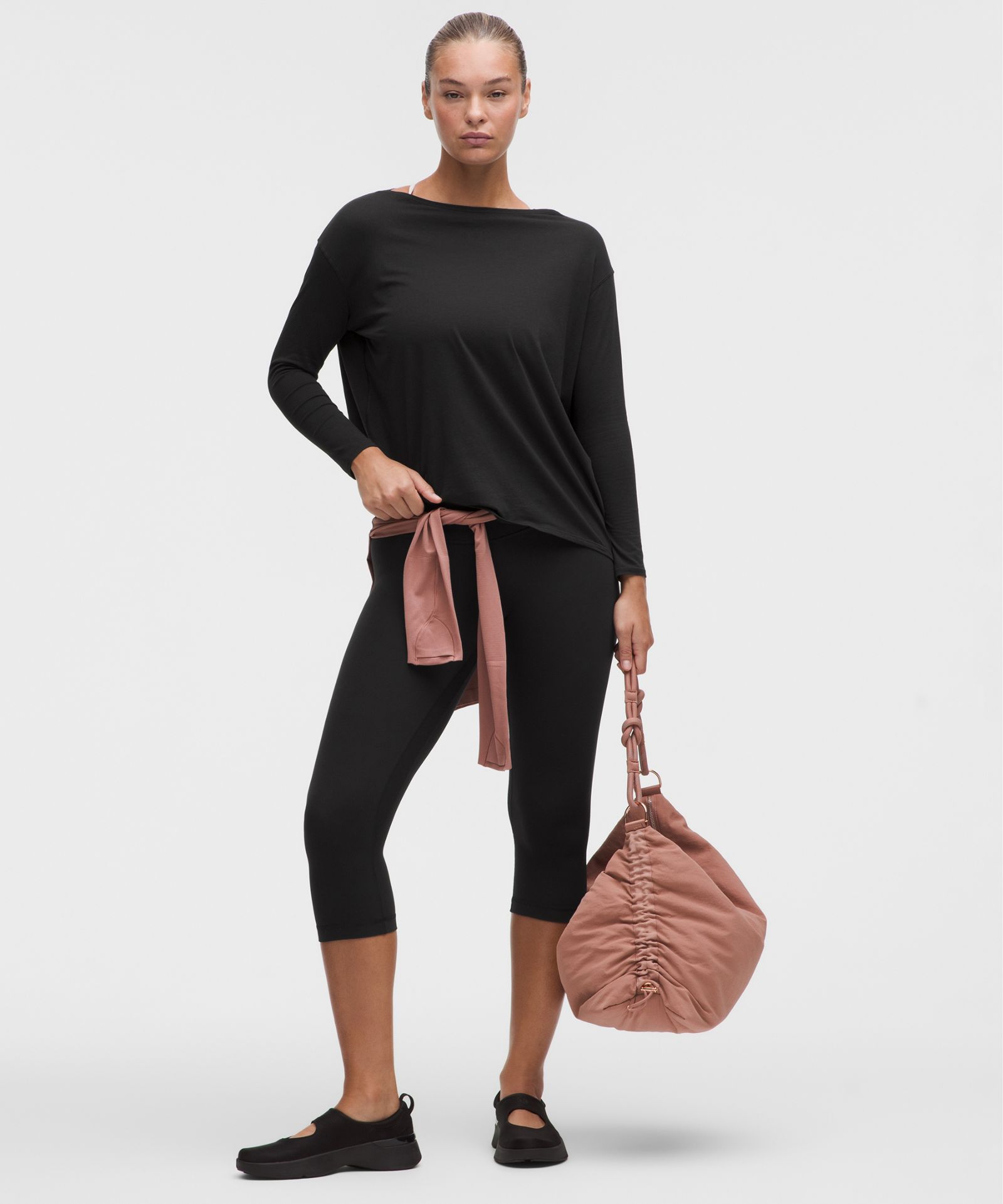 Женский лонгслив Lululemon Back In Action из органического хлопка — фото 2