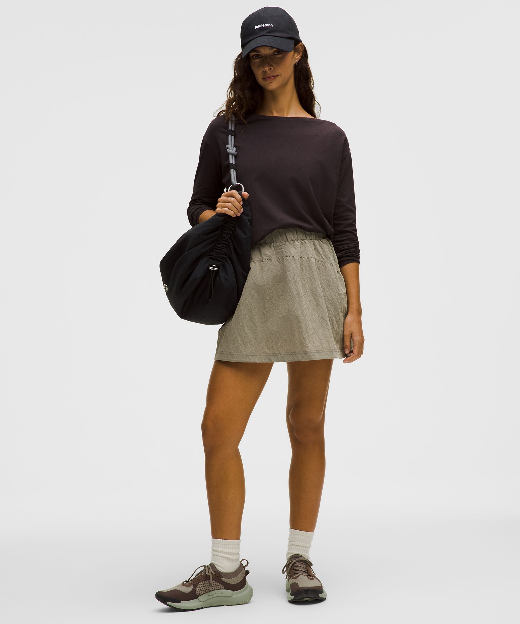 Lululemon Back In Action Organic Cotton Long-sleeve Shirt In Black