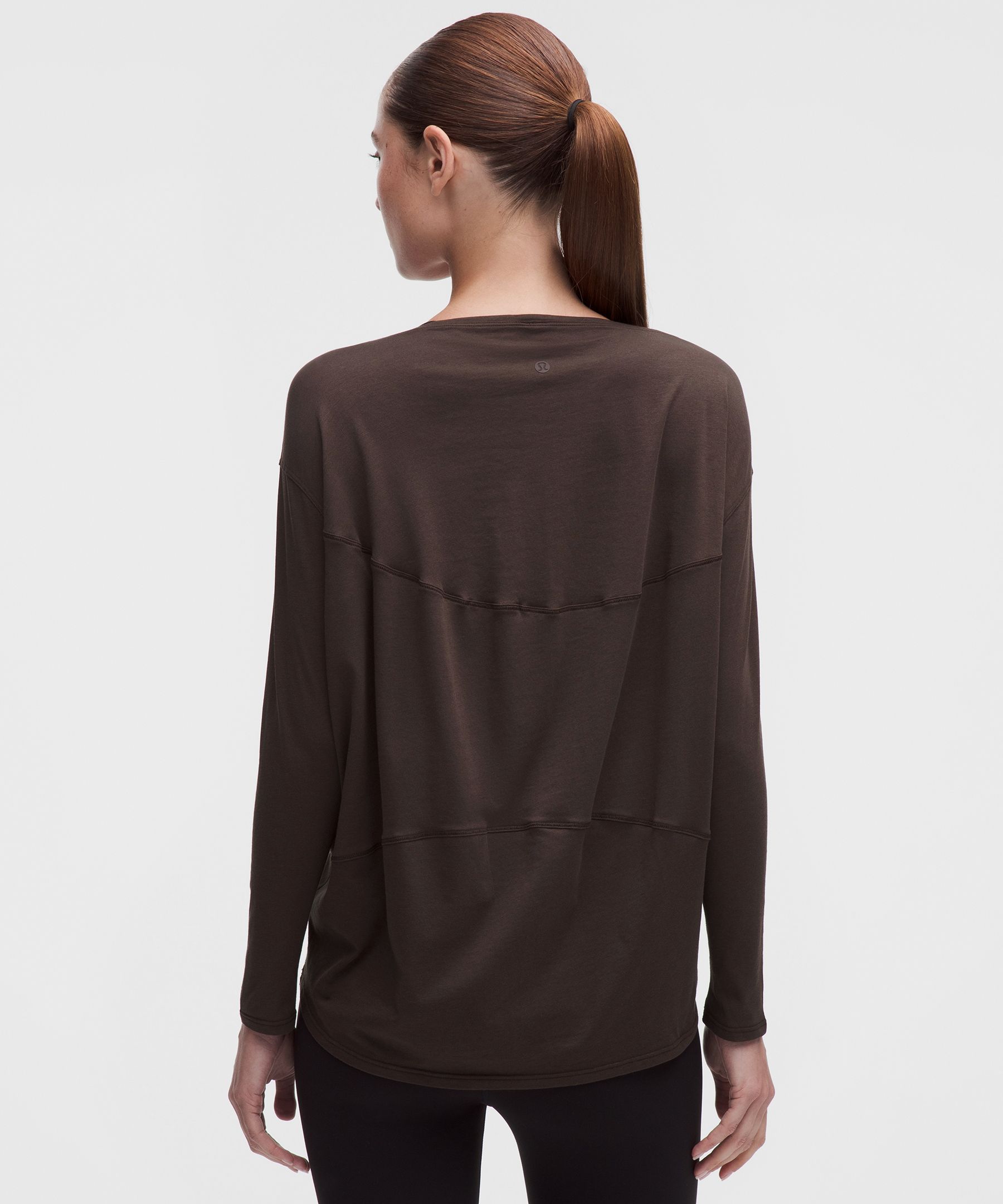 ルルレモン Back In A ction Organic Cotton Ls Back In Action Organic Cotton-Blend Long-Sleeve Shirt | Women's