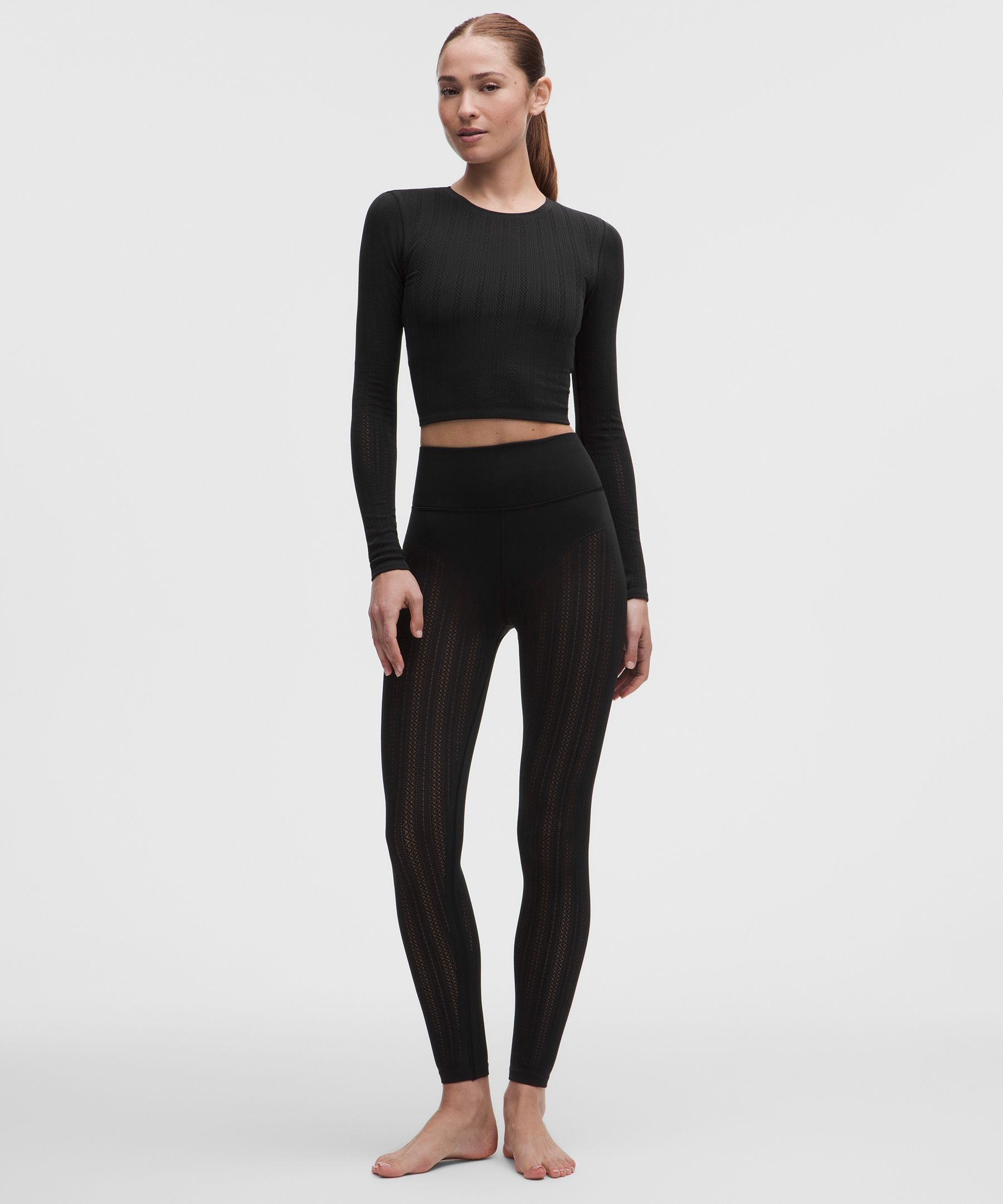 RevealKnit Pointelle Long-Sleeve Shirt