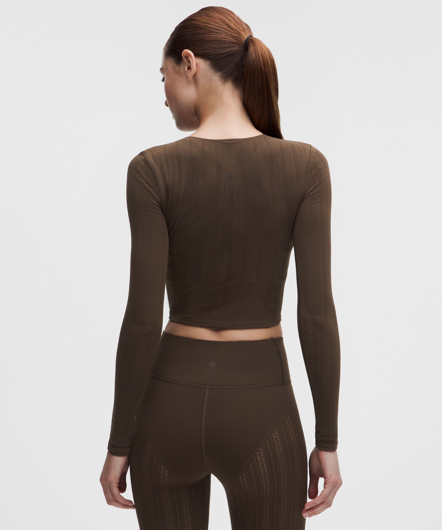 RevealKnit Pointelle Long-Sleeve Shirt