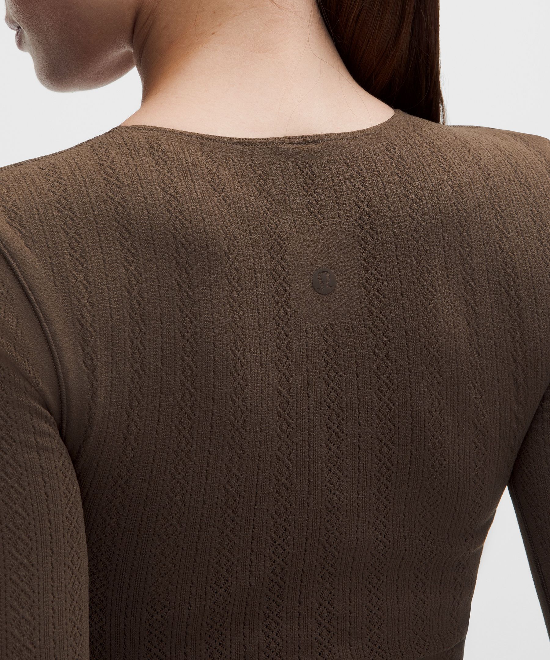RevealKnit Pointelle Long-Sleeve Shirt