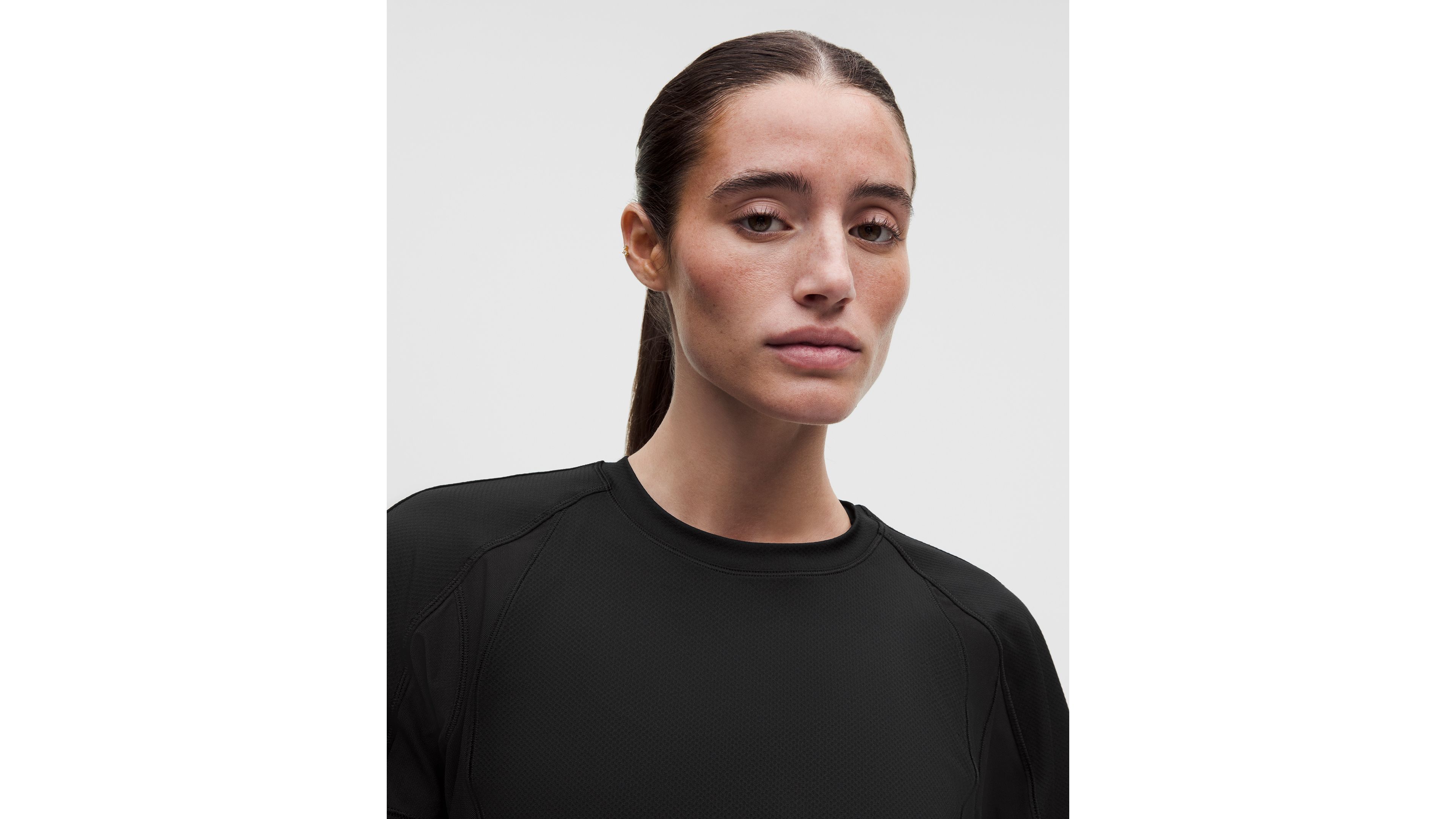 Mesh Panel Training Short-Sleeve Shirt
