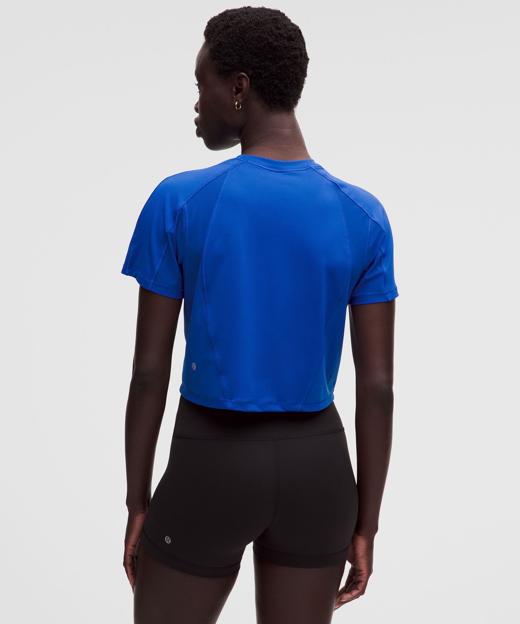 Mesh Panel Training Short-Sleeve Shirt