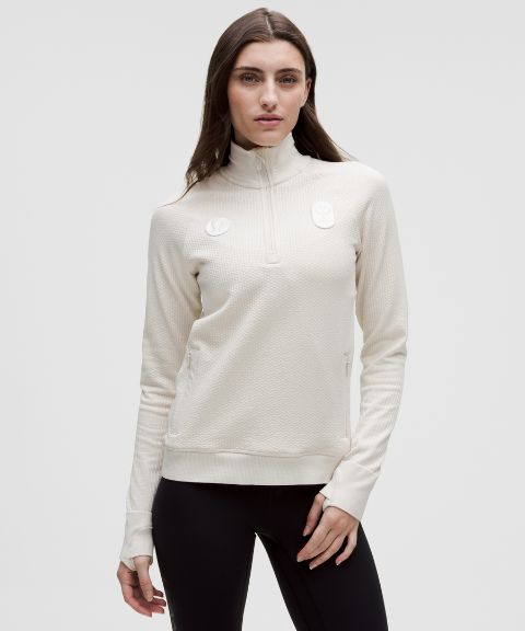 Lululemon Team Canada Women's Engineered Warmth Half Zip *COC Logo