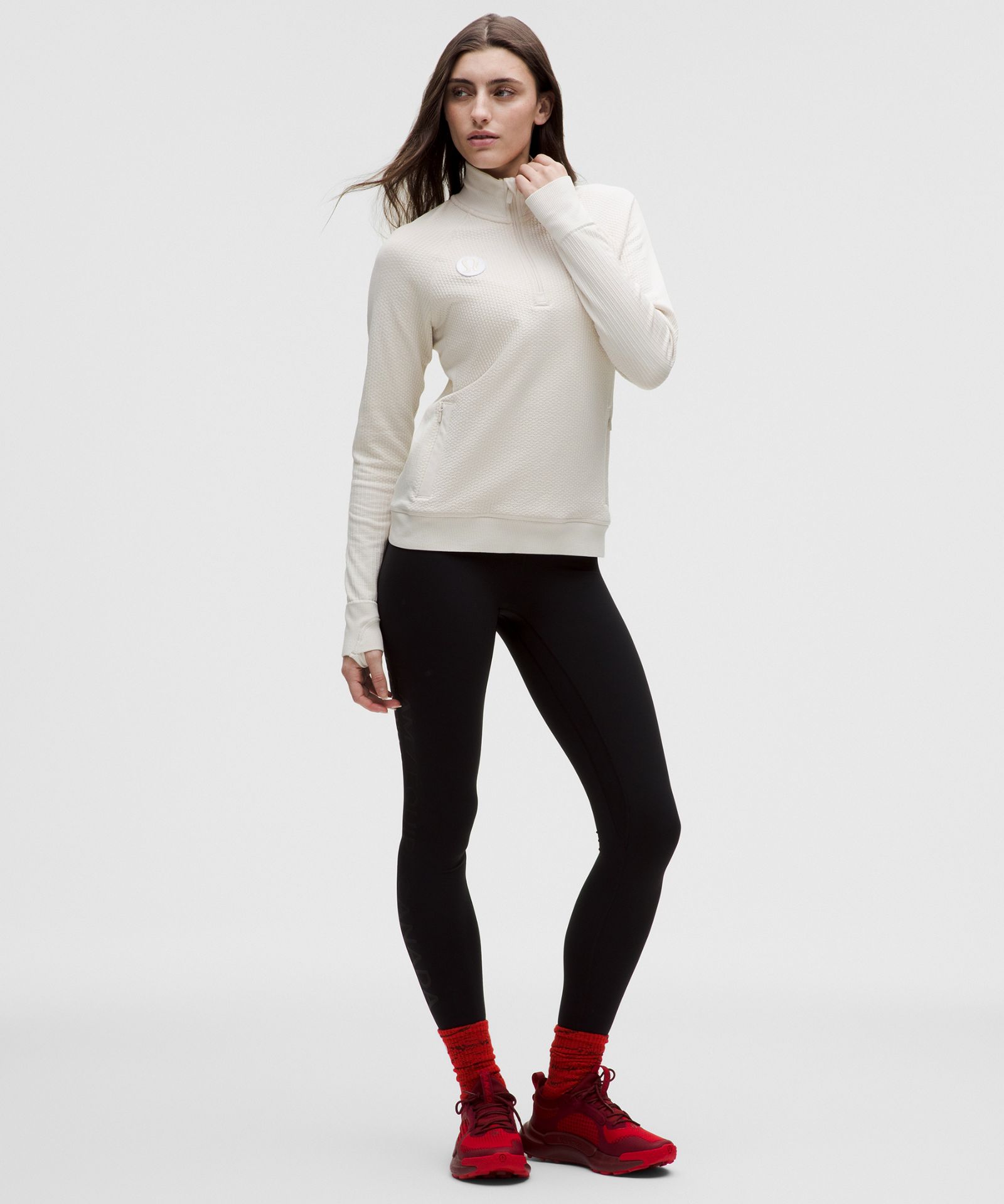 Lululemon Team Canada Women's Engineered Warmth Half Zip *COC Logo — фото 2