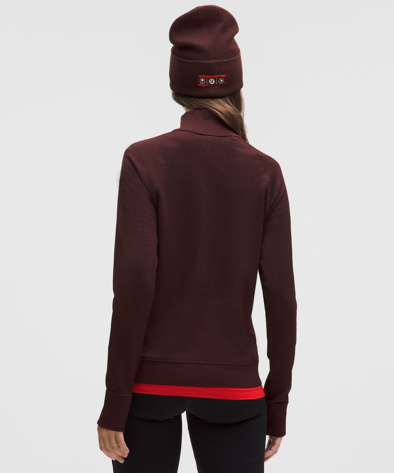 Lululemon Team Canada Women's Engineered Warmth Half Zip *CPC Logo — фото 3