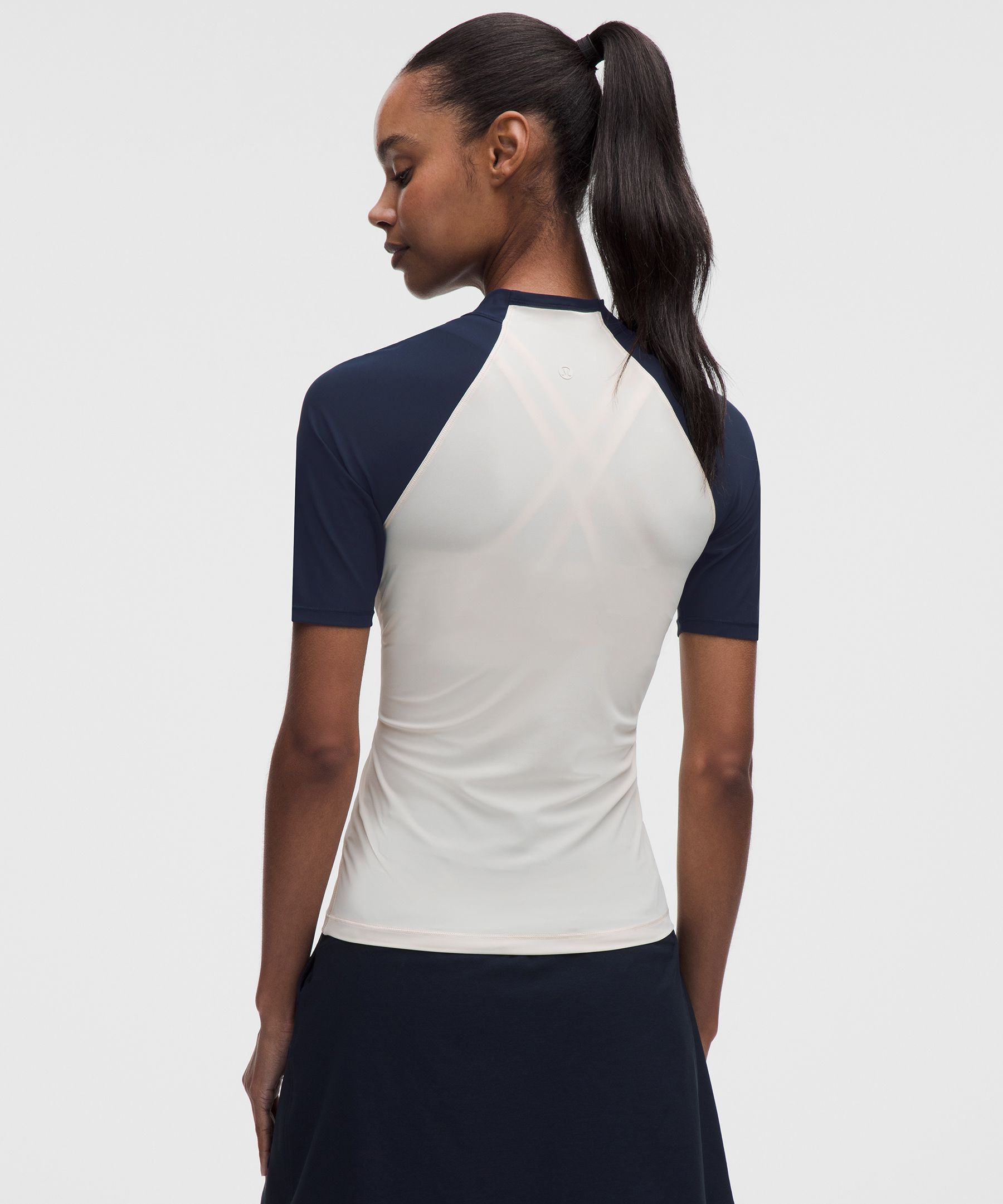 Lightweight Mockneck Short-Sleeve Shirt