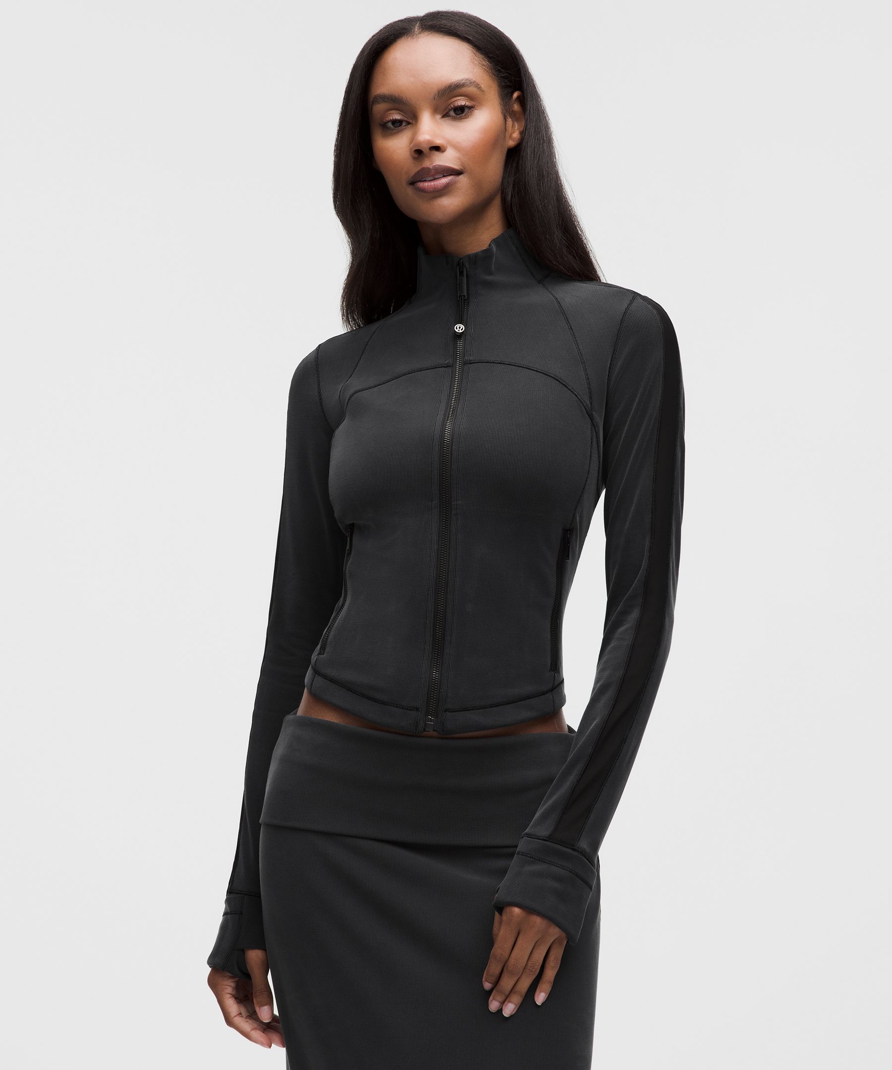 lululemon – Women’s Define Jacket Micro-Rib Drapey Softstreme – Color Black – Size 10