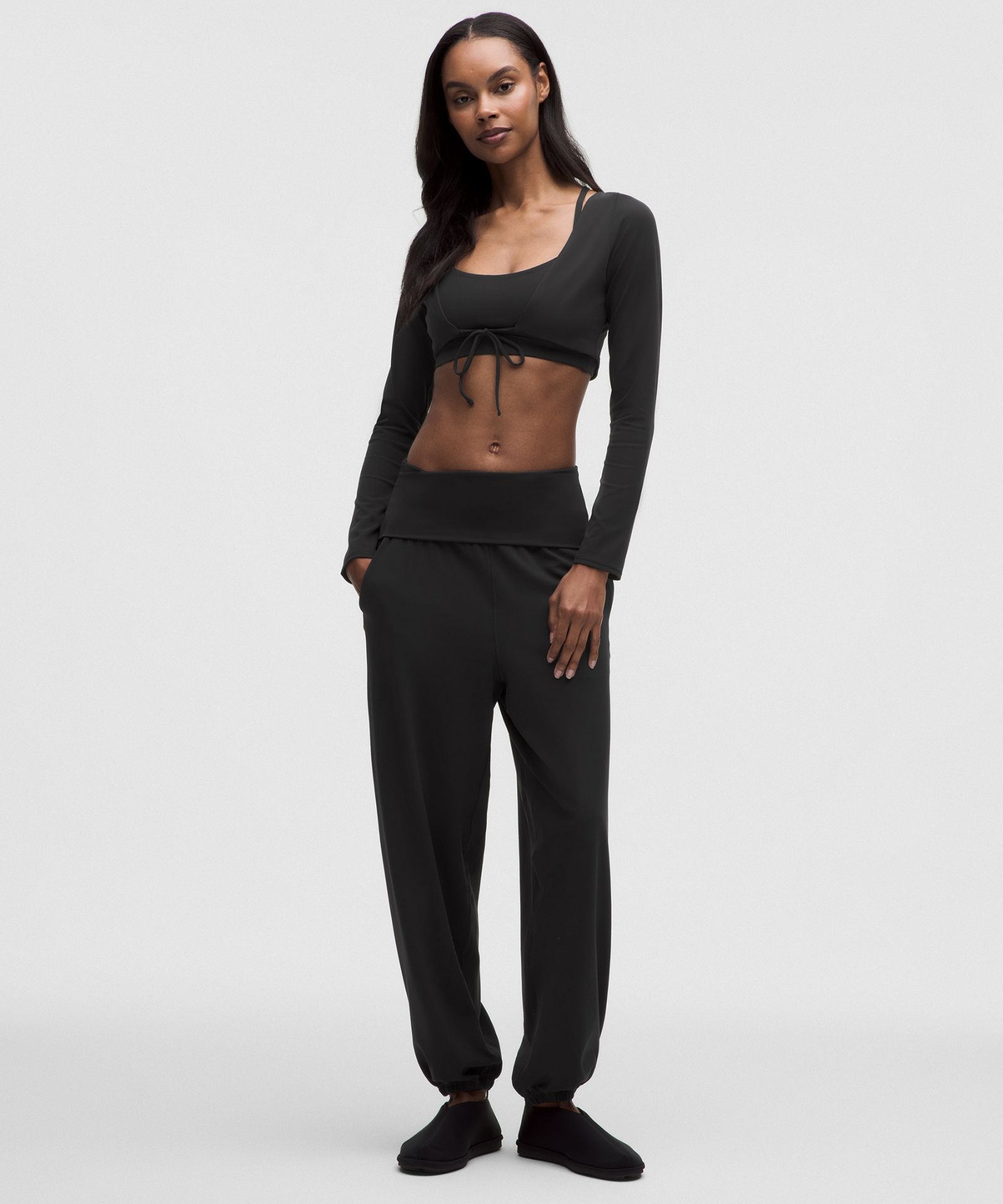 Женский укороченный кардиган Lululemon Nulu с сеткой — фото 2