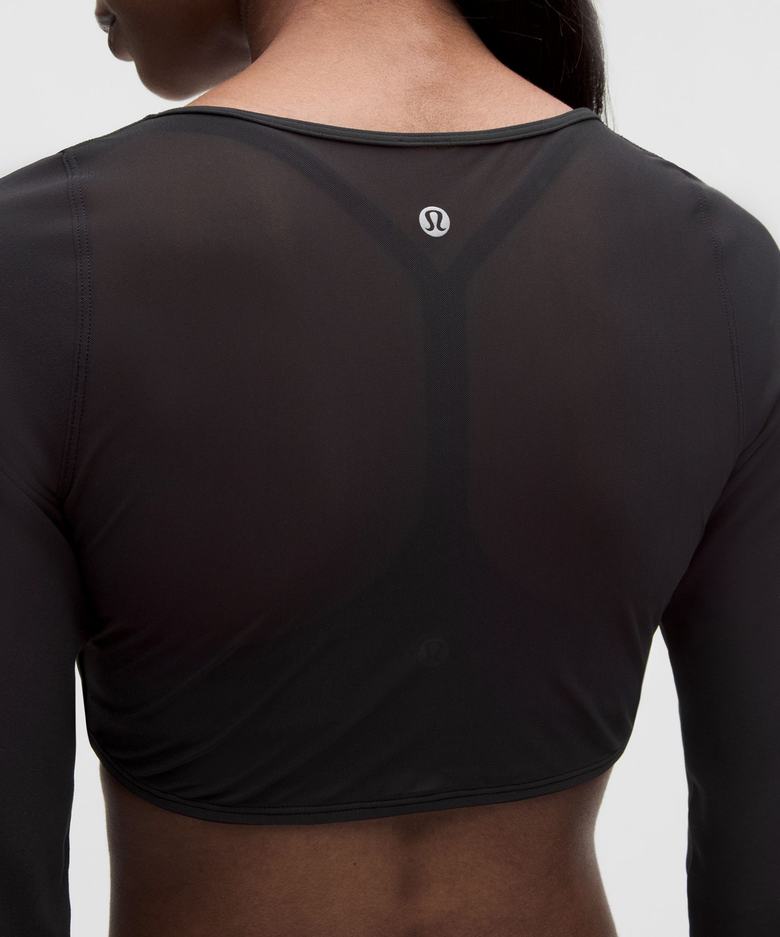 Женский укороченный кардиган Lululemon Nulu с сеткой — фото 5