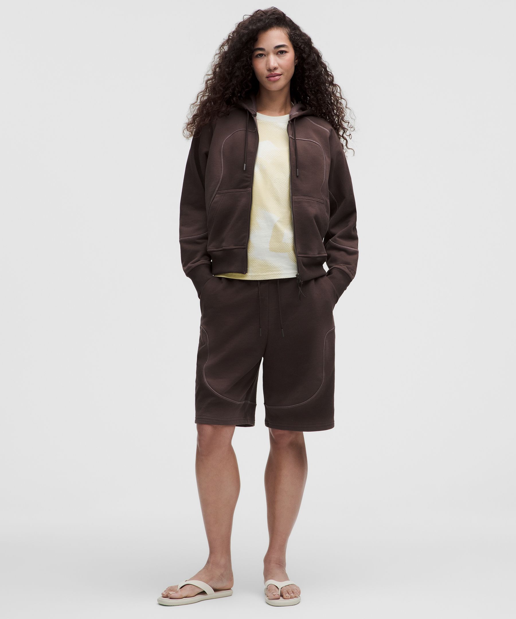 Faded French Terry Full-Zip Hoodie *SLNSH Collection