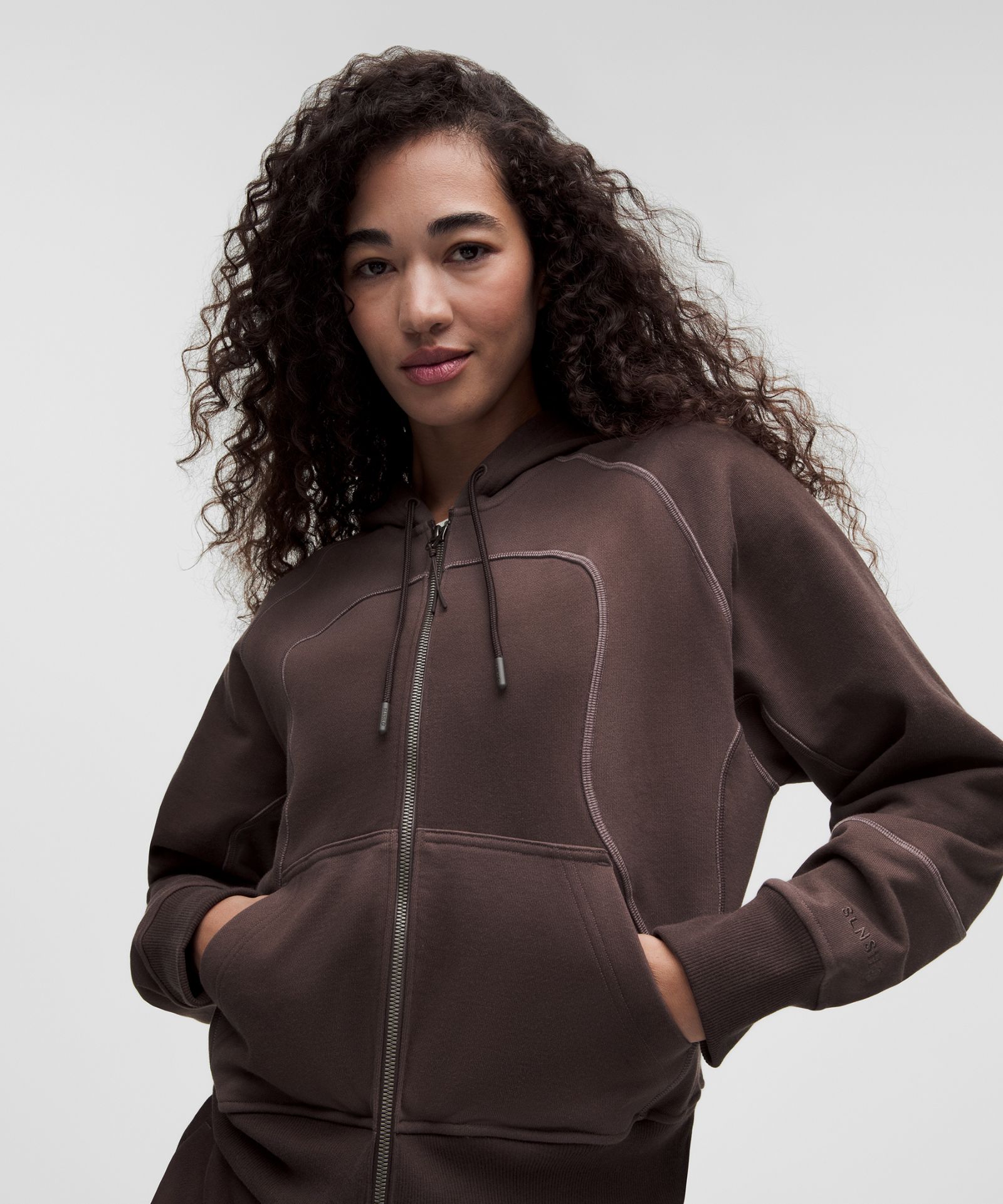 Женское худи Lululemon Faded French Terry на молнии — фото 9
