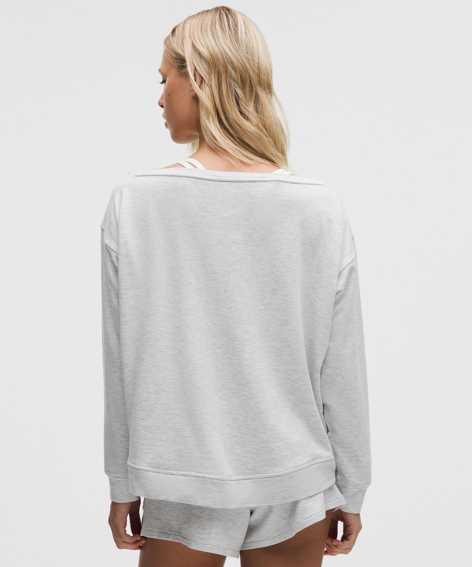 BeCalm Oversized Boatneck Long-Sleeve Shirt