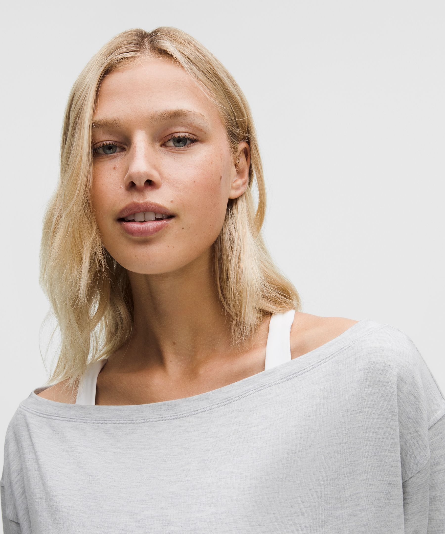 BeCalm Oversized Boatneck Long-Sleeve Shirt