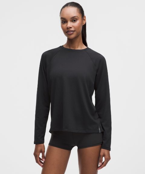 Женская лонгслив-рубашка Lululemon License to Train Classic-Fit