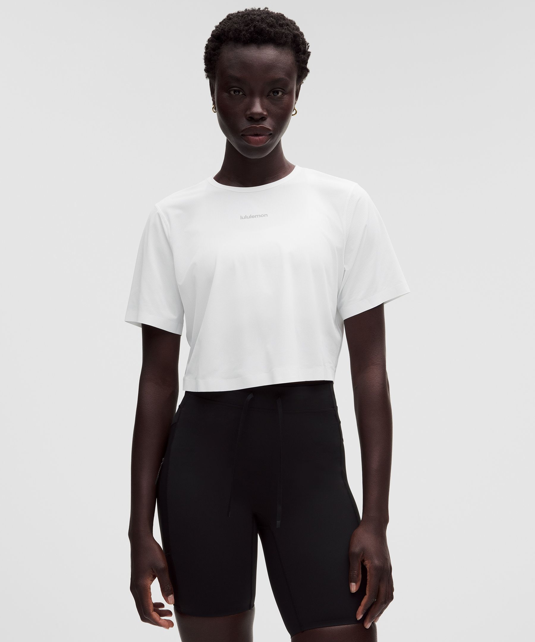 lululemon – Women’s Lightweight Relaxed Running Short-Sleeve Shirt – Color White – Size Large