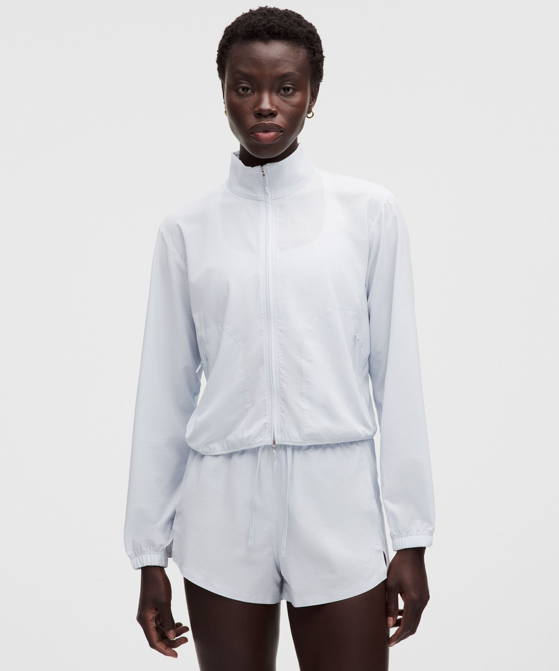 Textured Mesh Running Jacket