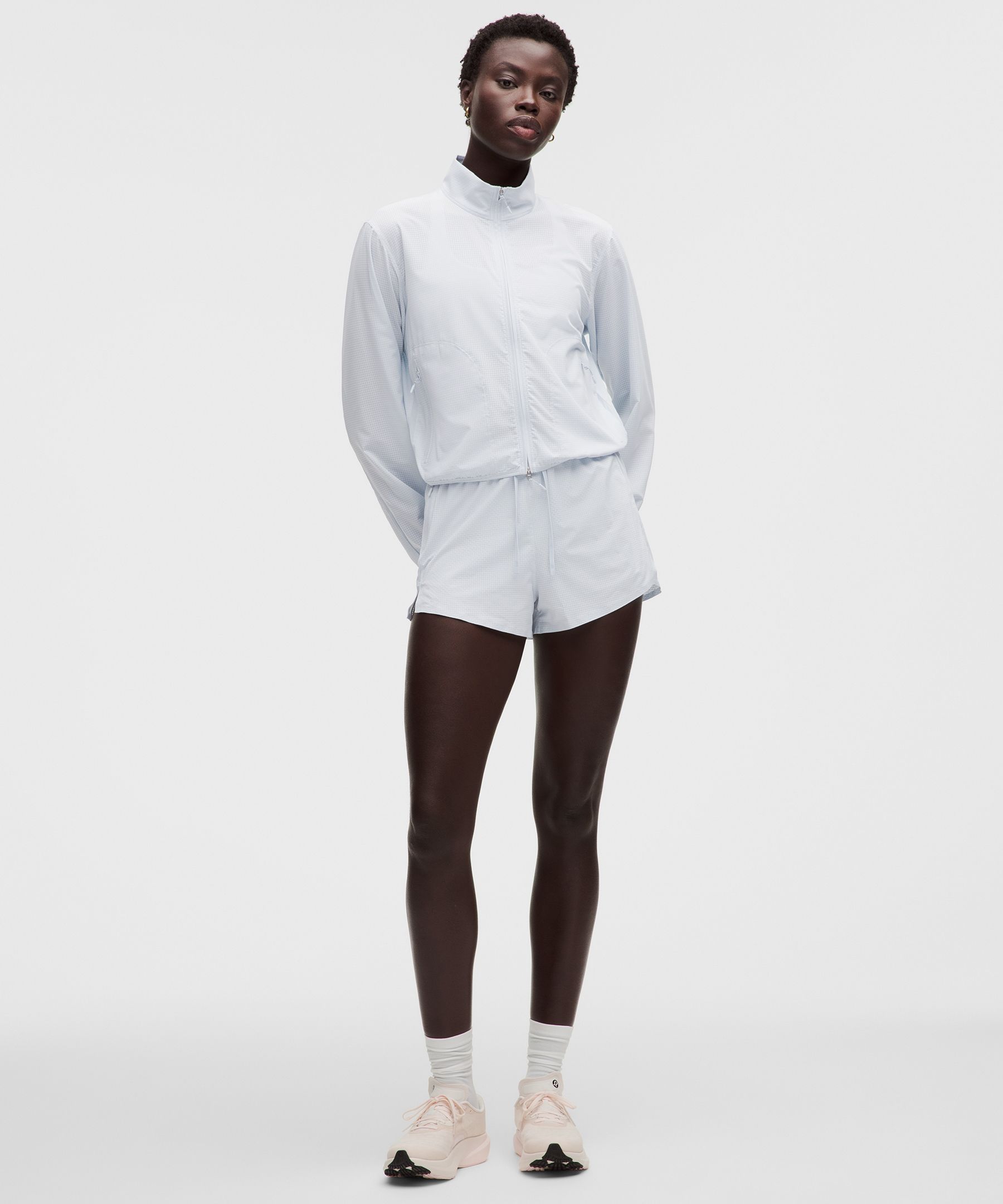 Textured Mesh Running Jacket