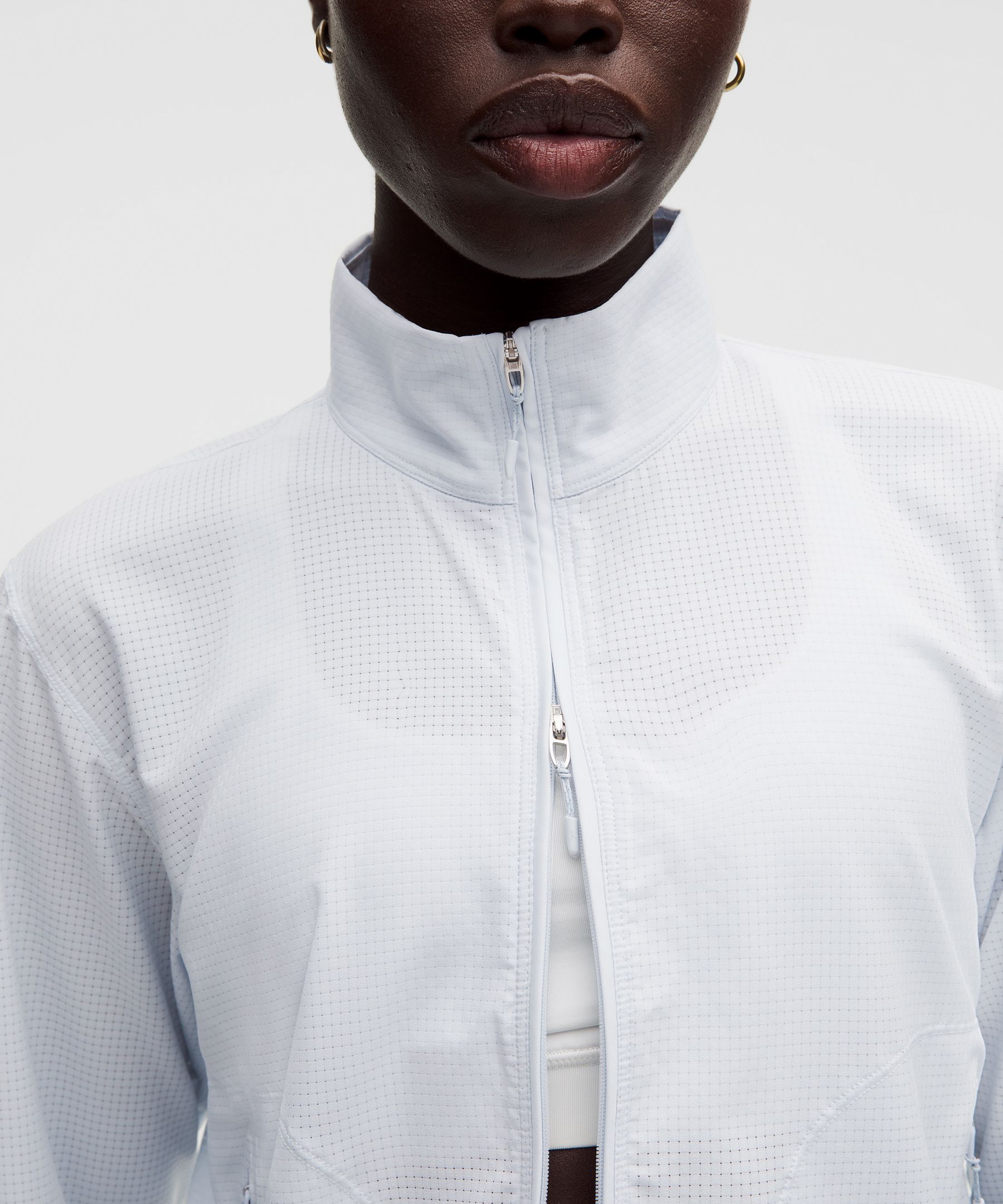 Textured Mesh Running Jacket