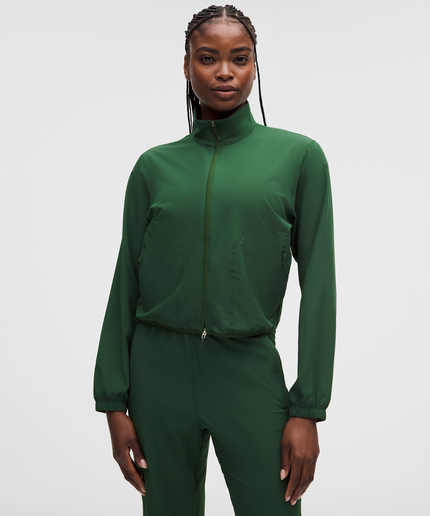 Textured Mesh Running Jacket