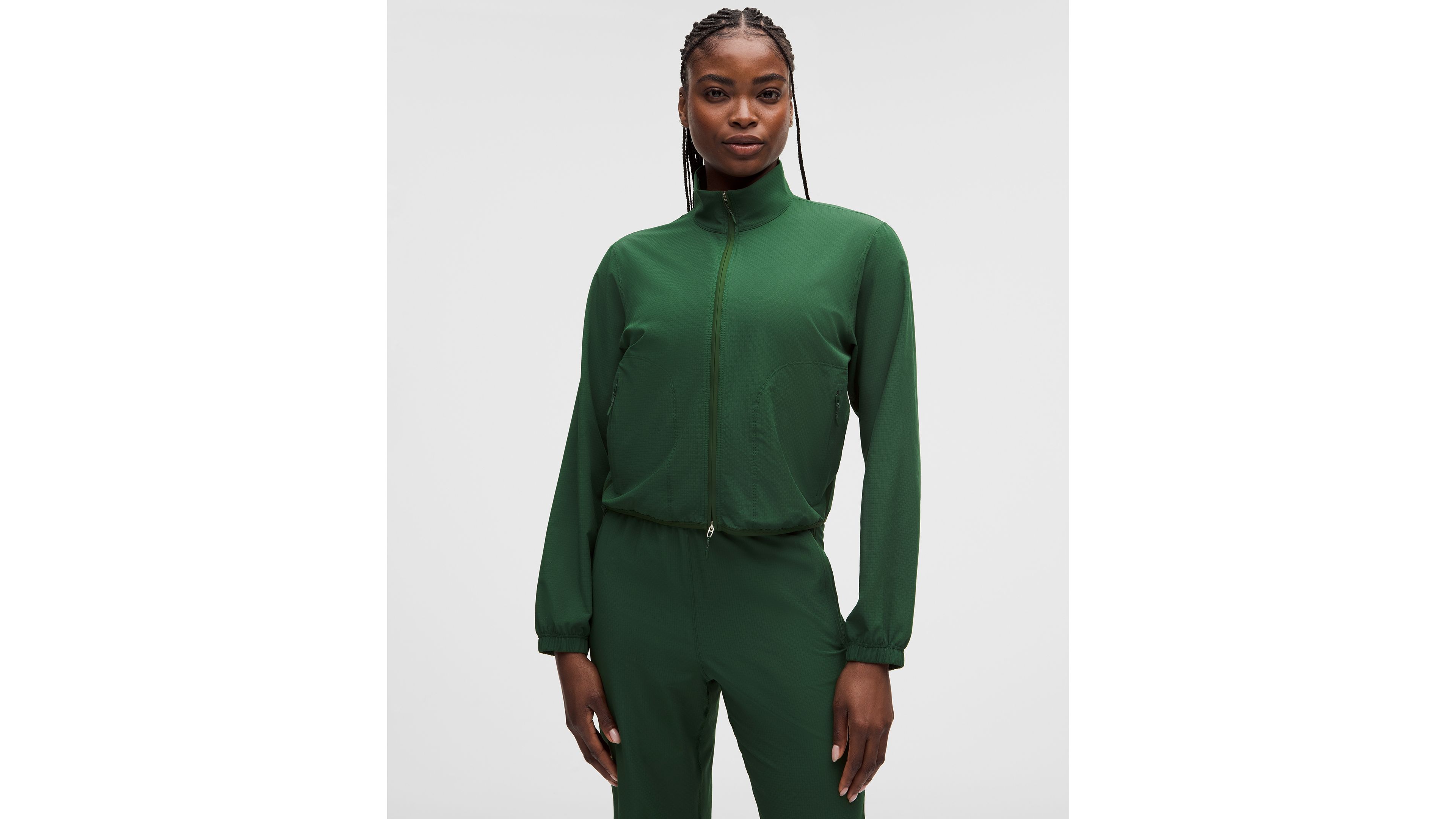 Textured Mesh Running Jacket