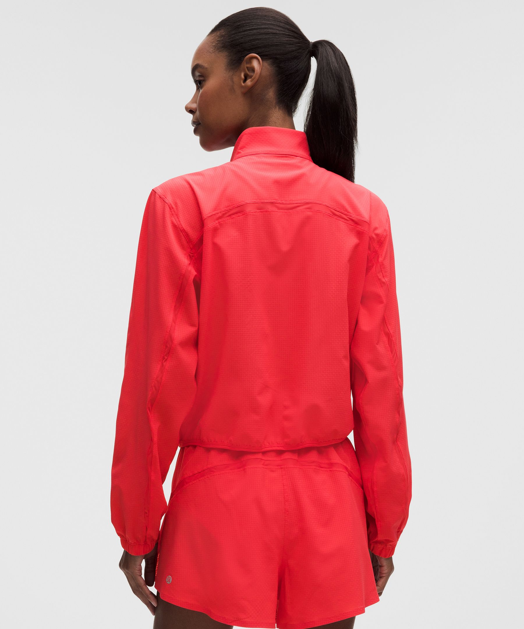 Textured Mesh Running Jacket