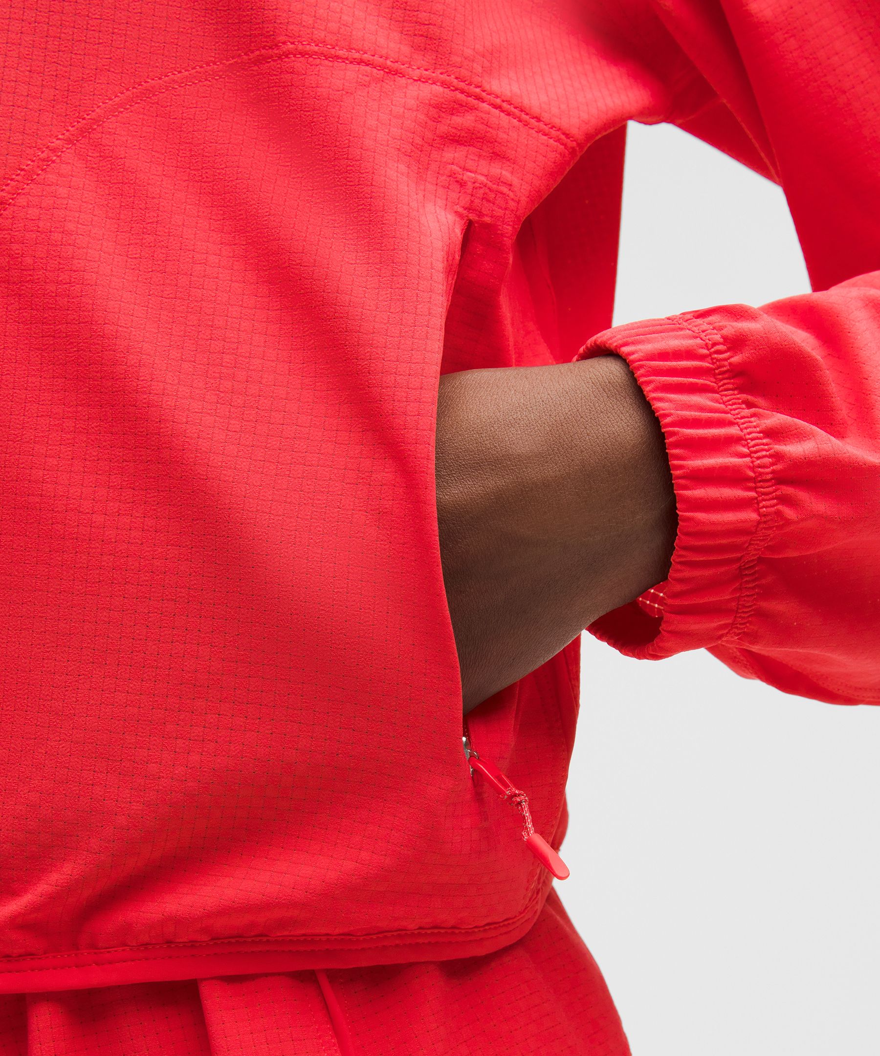 Textured Mesh Running Jacket