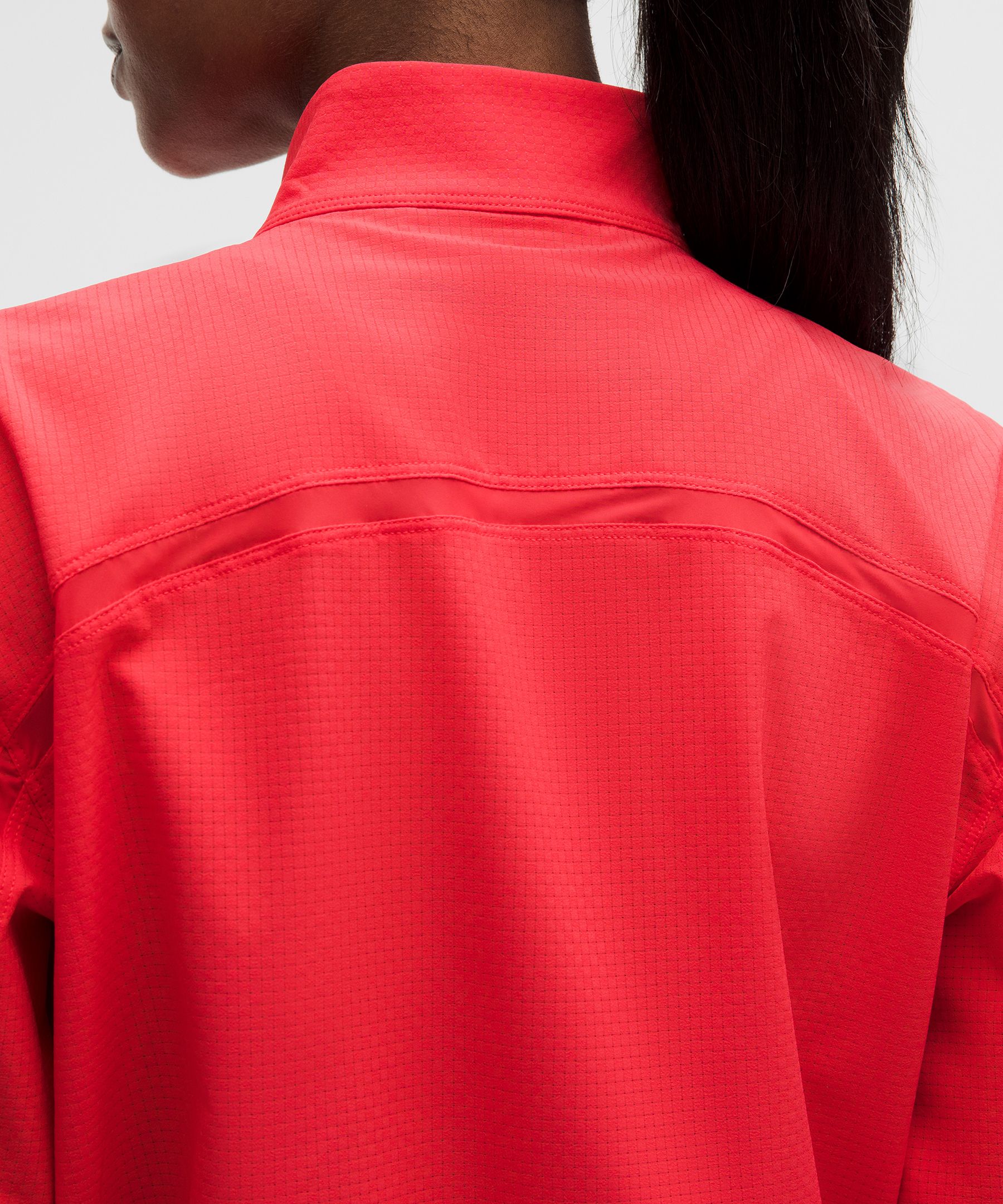 Textured Mesh Running Jacket