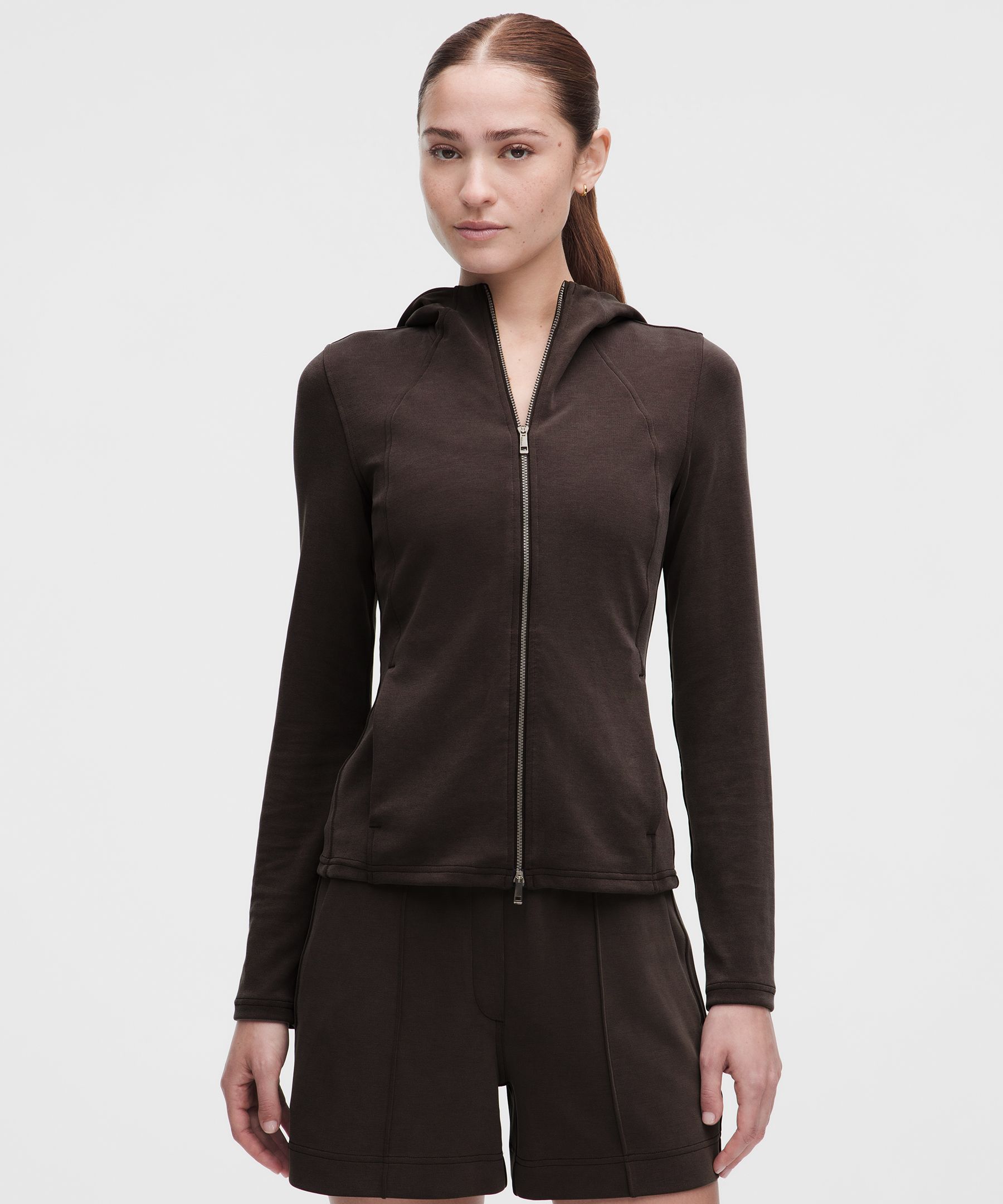 lululemon – Women’s Lightweight Softstreme Full-Zip Hoodie – Color Brown – Size Large