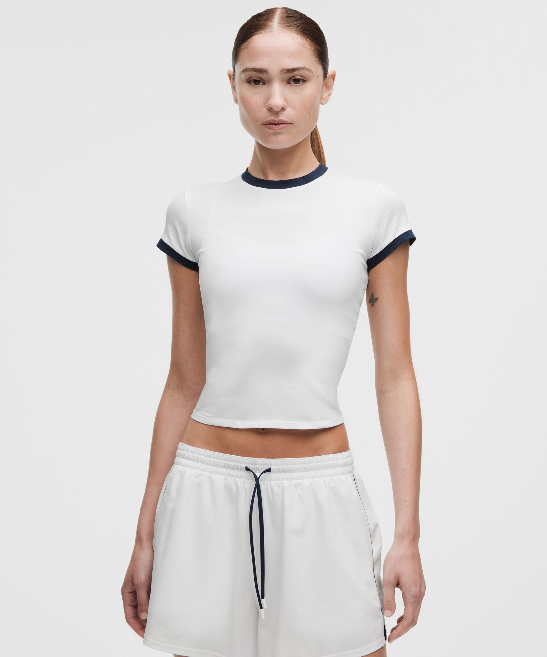 Organic Cotton Ringer Baby Tee *Courtside